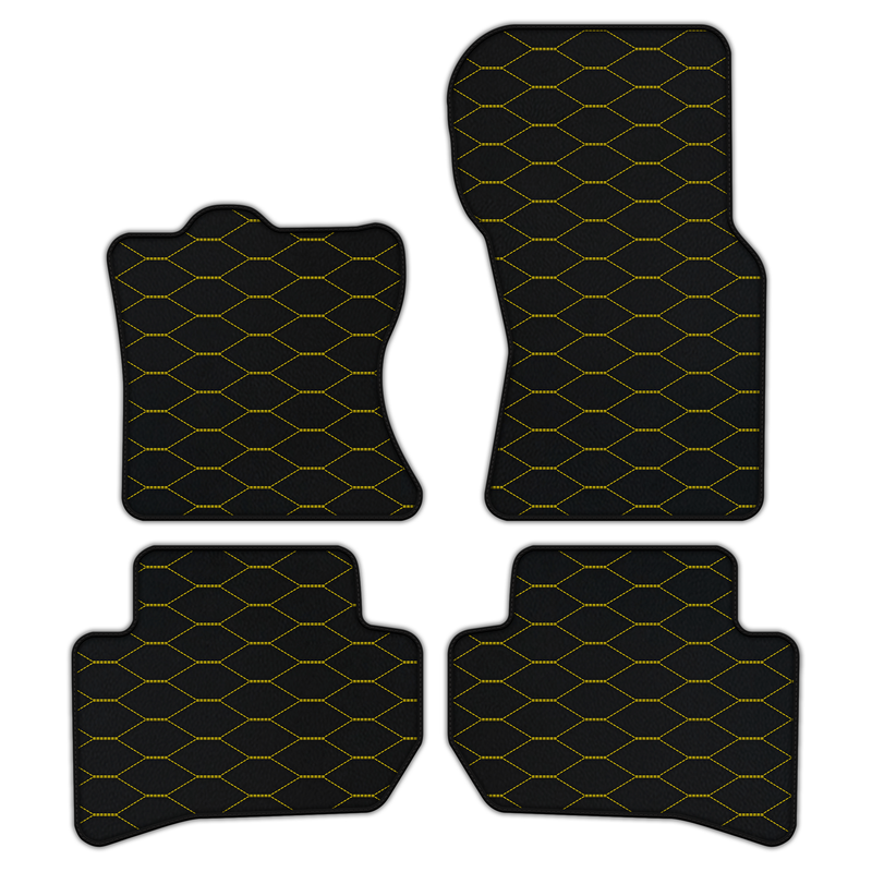 Customizable Leather Floor Mats with Viper Hex Pattern for Range Rover Velar (2017-2024)