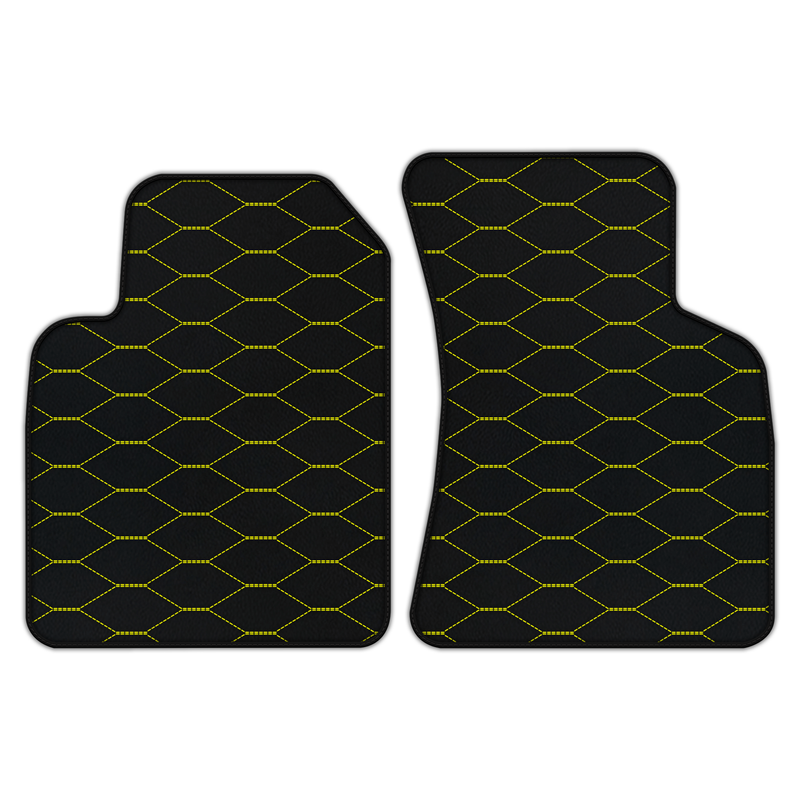 Customizable Leather Floor Mats with Viper Hex Pattern for Audi TT MK1 Coupe (1998-2006)