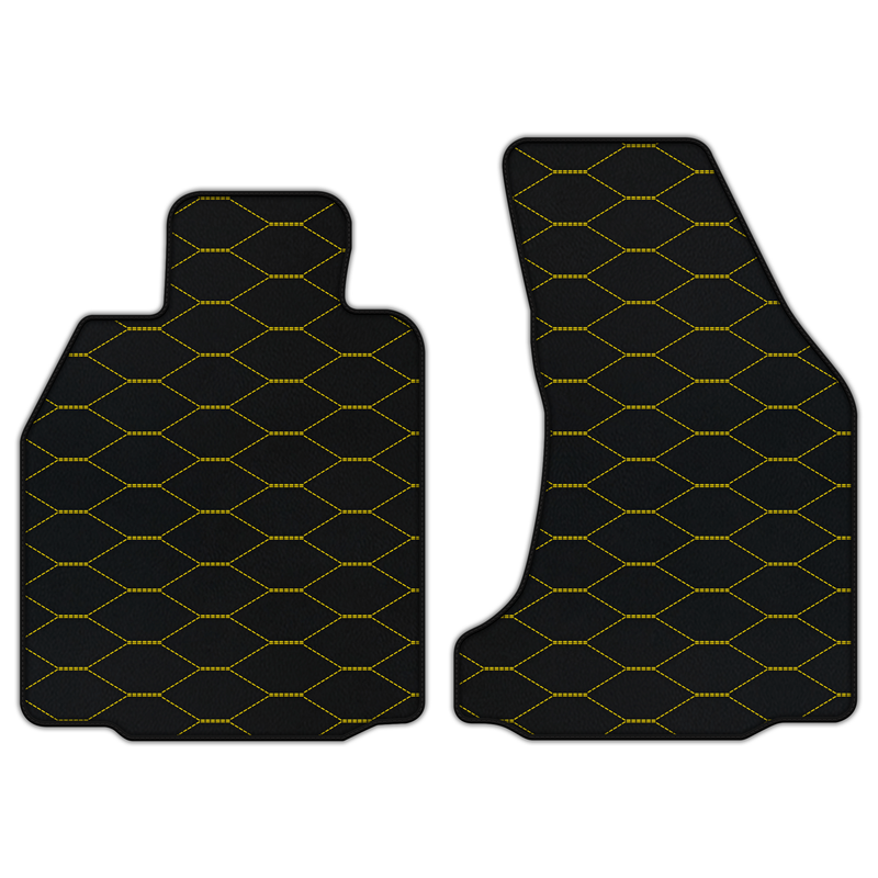 Customizable Leather Floor Mats with Viper Hex Pattern for Porsche 987 Boxster (2005-2012)