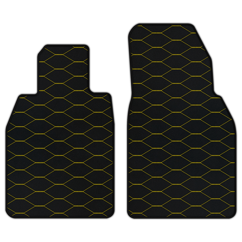 Customizable Leather Floor Mats with Viper Hex Pattern for Porsche 911 GT3 RS (992) 2023–2026