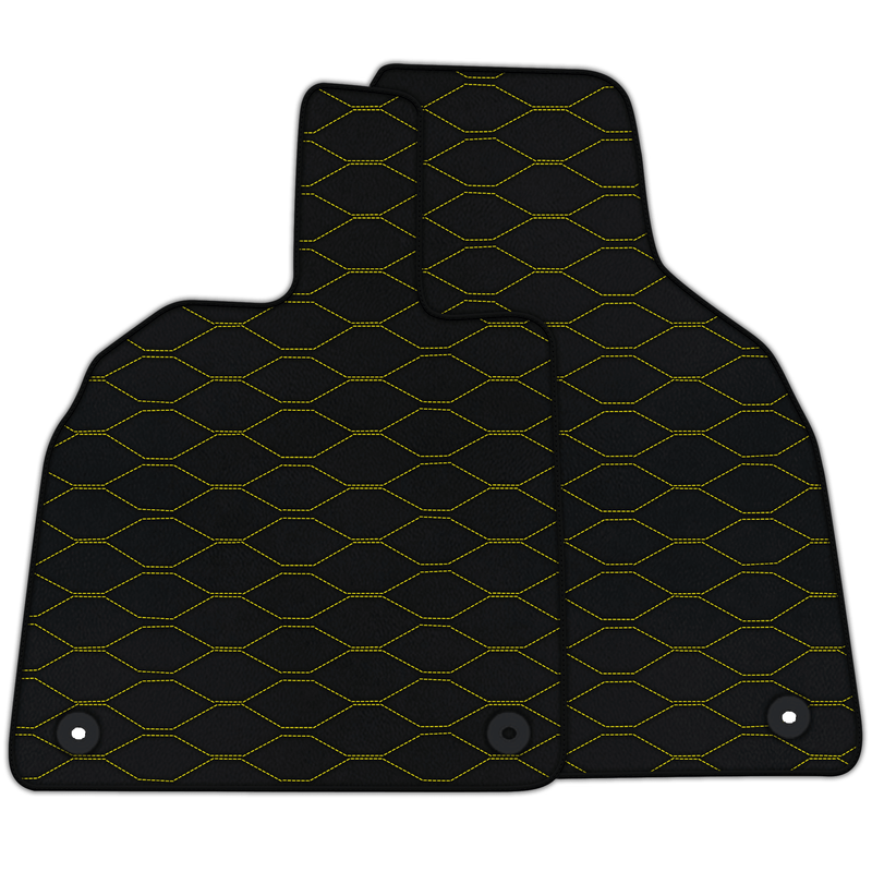 Alfombrillas de coche de cuero personalizables con patrón Hex de Viper para Lamborghini Aventador (2012-2022)