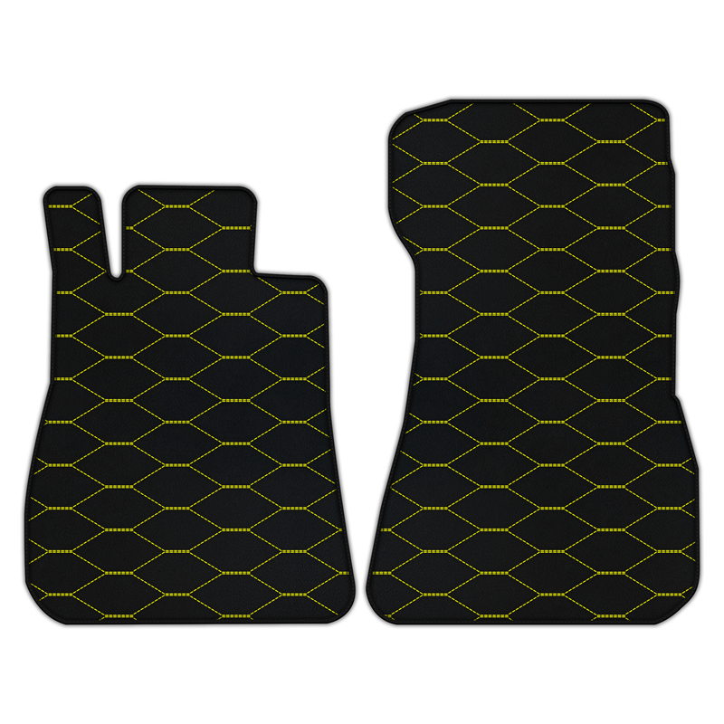 Customizable Leather Floor Mats with Viper Hex Pattern for Mercedes Benz AMG GT 2-Door Coupe (2014-2025)