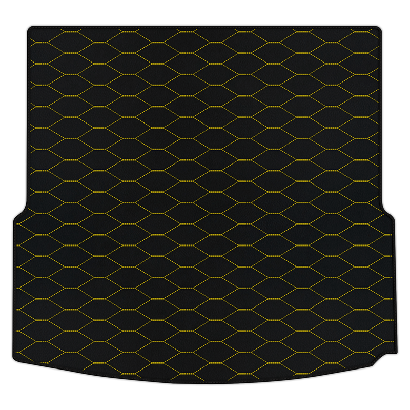 Customizable Leather Trunk Floor Mats with Viper Hex Pattern for Mercedes Benz CLA-Class C118 Coupe (2019-2023)