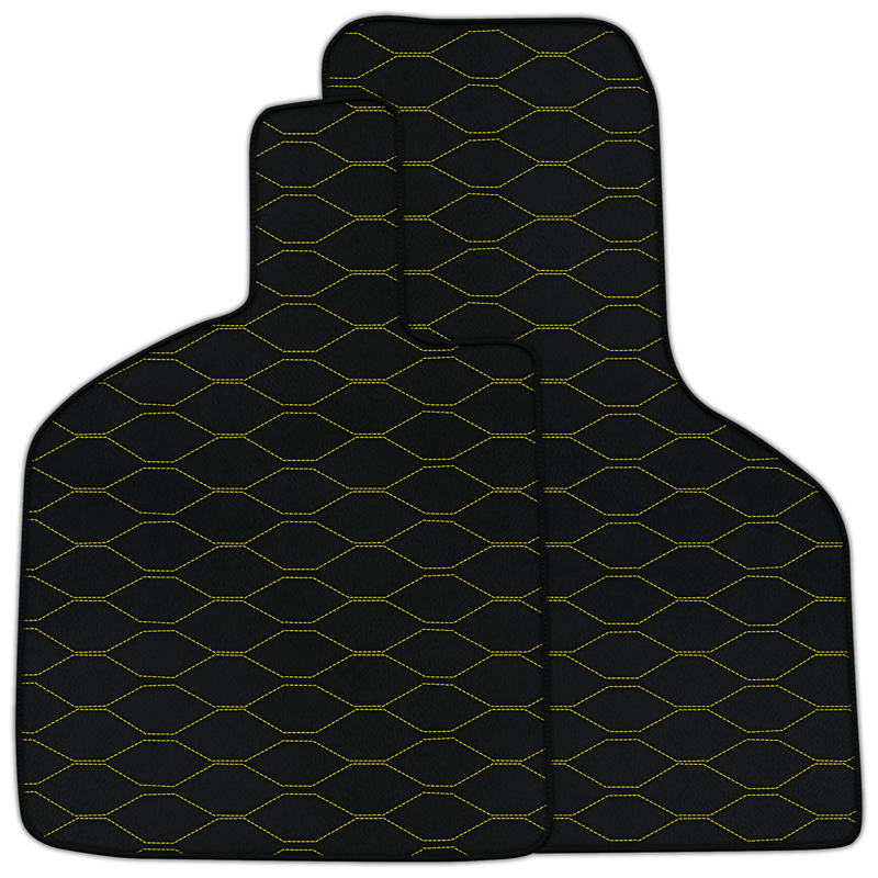 Tapis de voiture en cuir personnalisables avec motif hexagonal de serpent pour Lamborghini Huracan STO (2021-2024)