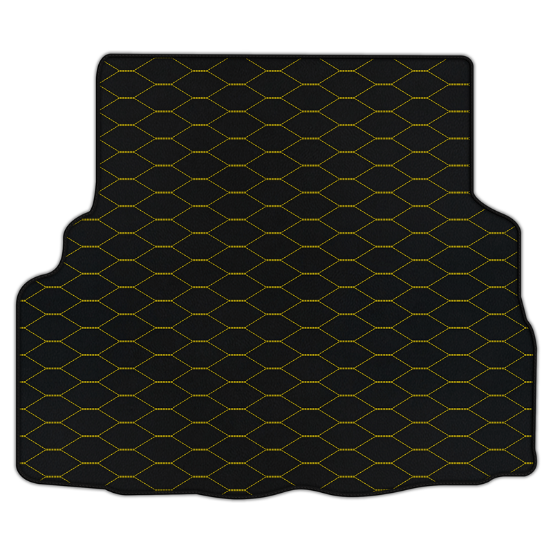 Customizable Leather Trunk Floor Mats with Viper Hex Pattern for Maserati Ghibli (2013-2022)