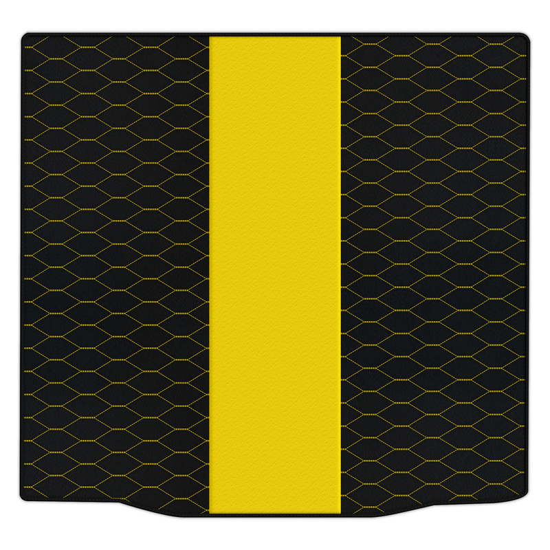 Anpassbare Leder-Kofferraummatten mit Viper-Hex-Muster für BMW G20 4-türige Limousine (2019-2024)