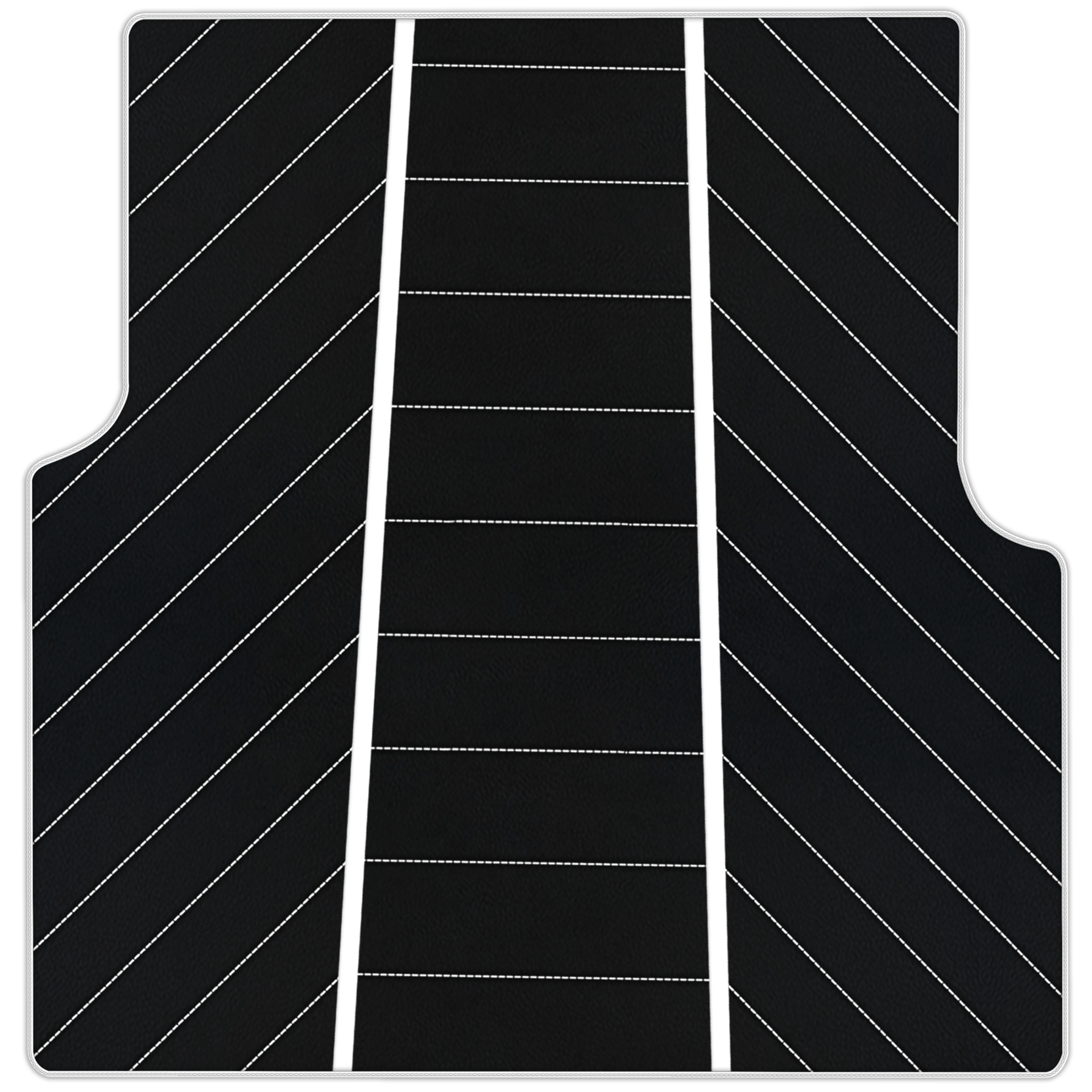 Luxury Black Leather Floor Mats for Rolls Royce Dawn 2016-2023