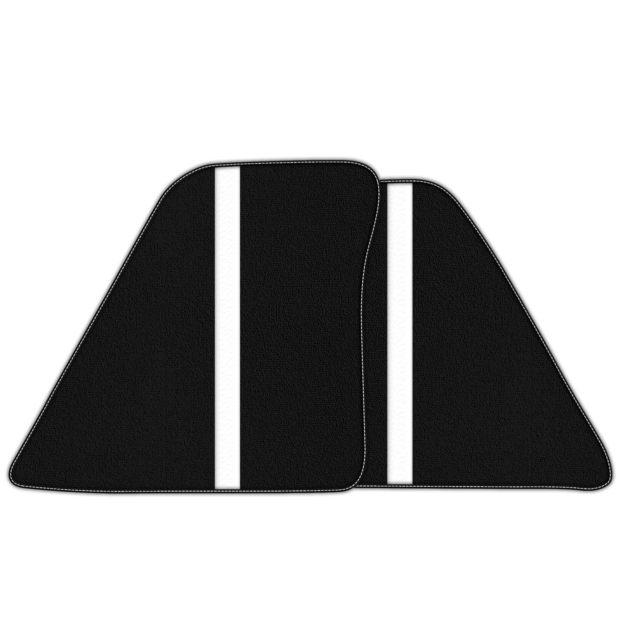 Premium Leather-Lined Black Floor Mats for Ferrari 296 GTB (2022-2025)