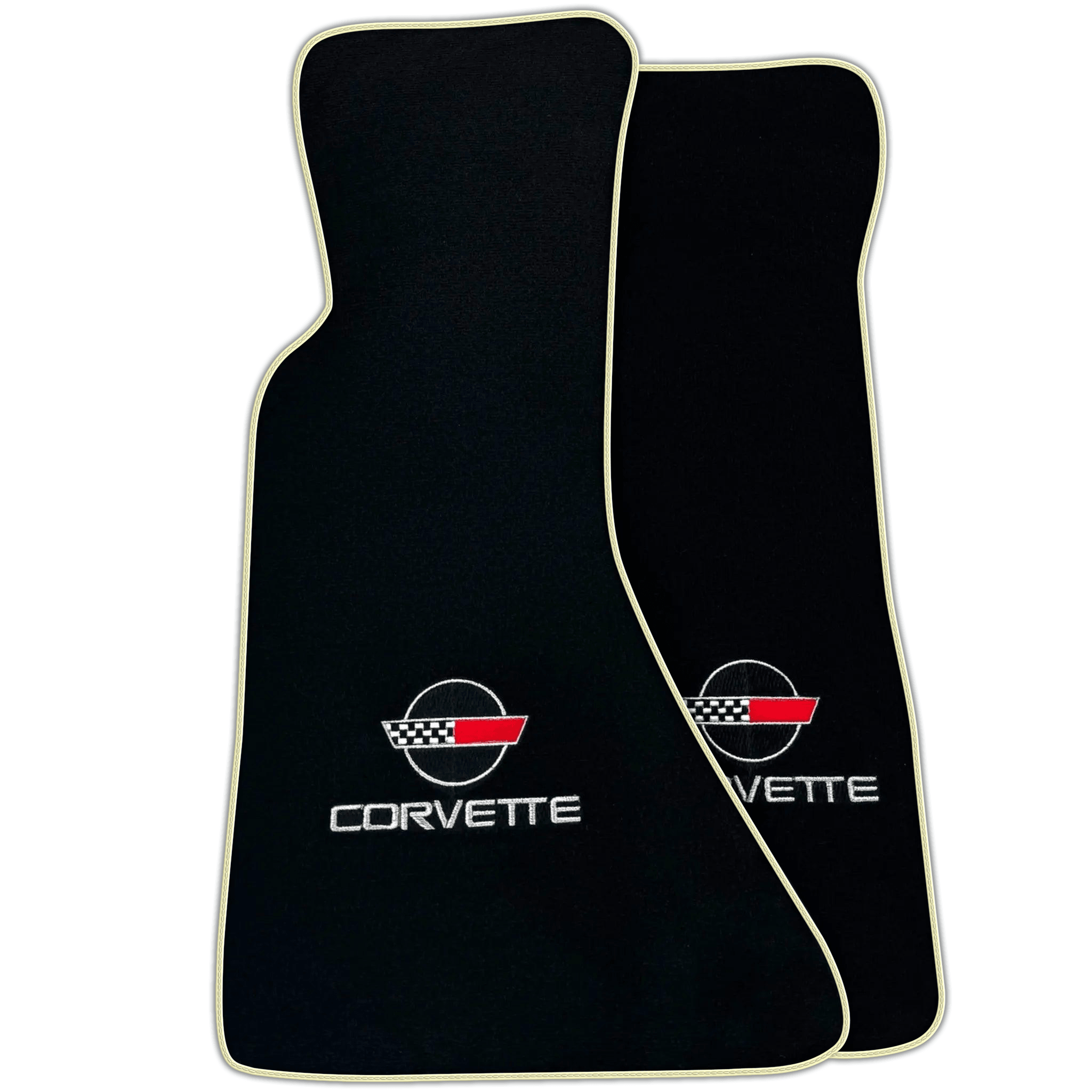 Black Floor Mats for Chevrolet Corvette C4 (1984-1996) | Various Trim Colors