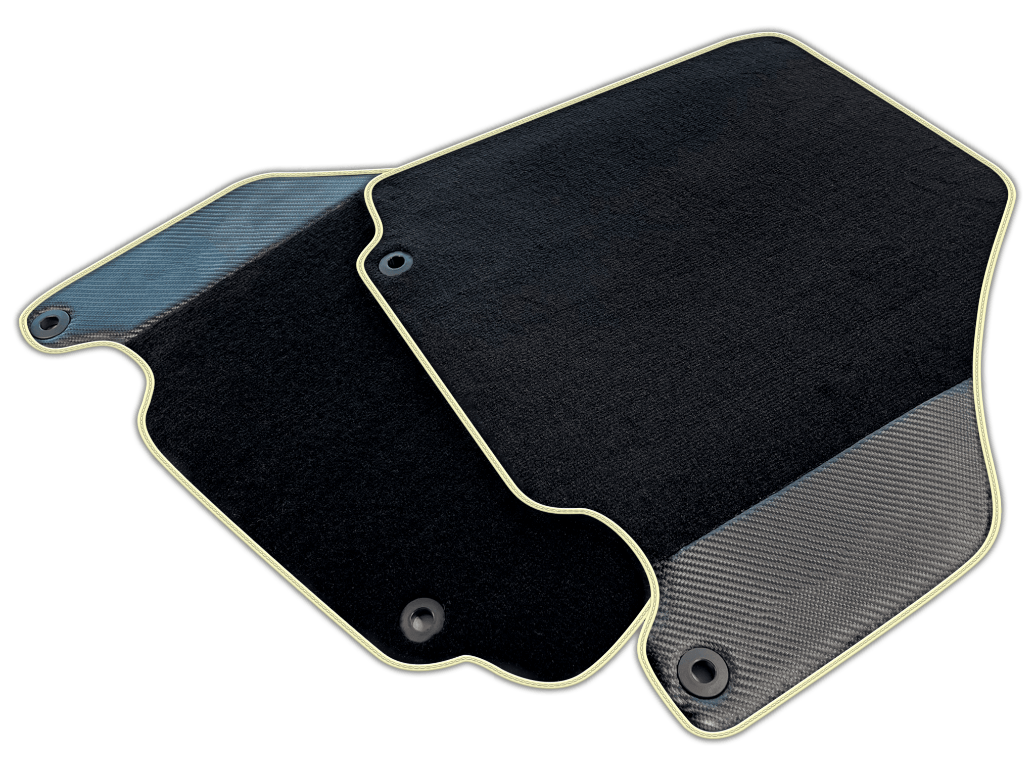 Carbon Fiber Black Floor Mats for Ferrari 360 (1999-2005) | Various Trim Colors