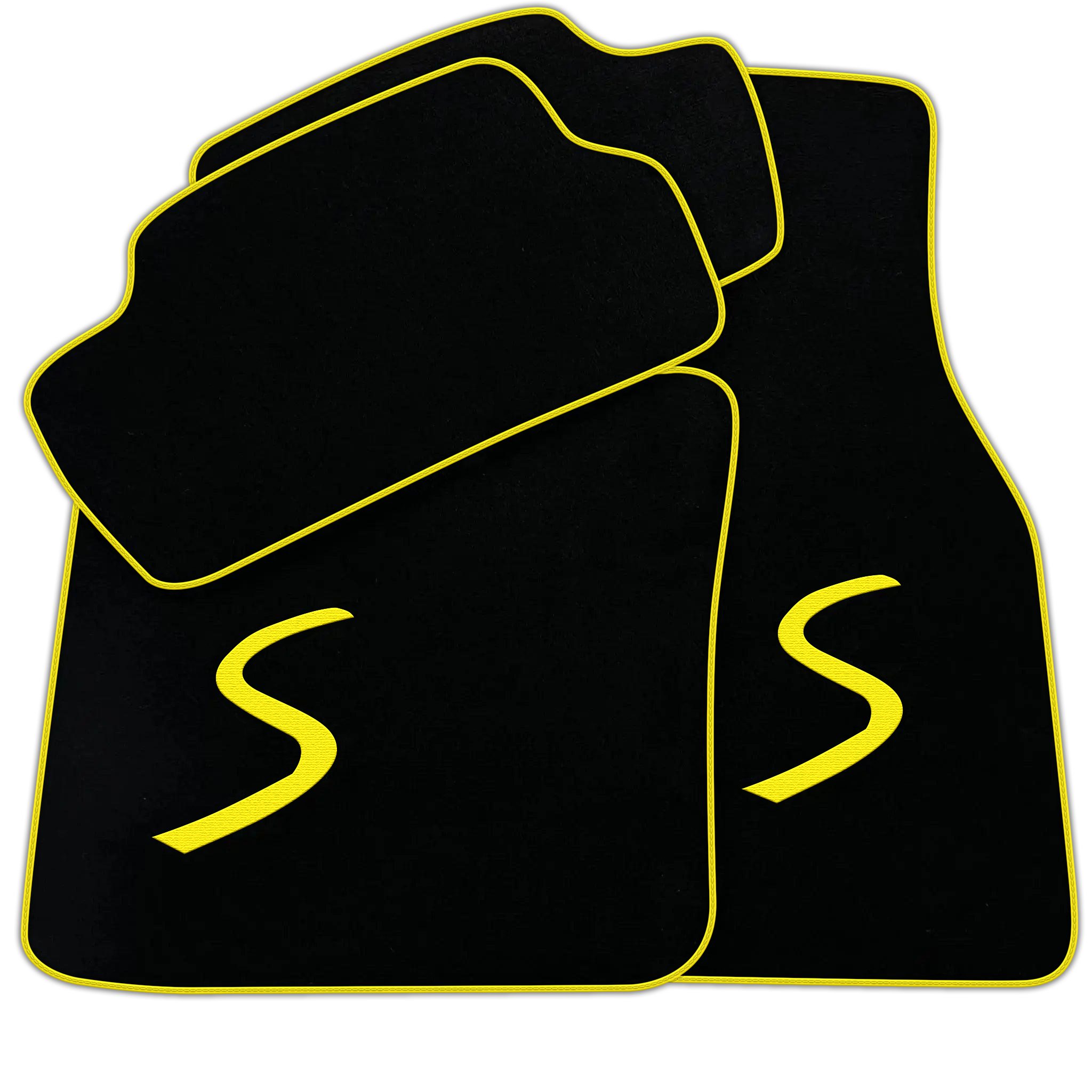 Black Floor Mats for Mini Cooper / One F56 3-Doors (2014-2023)