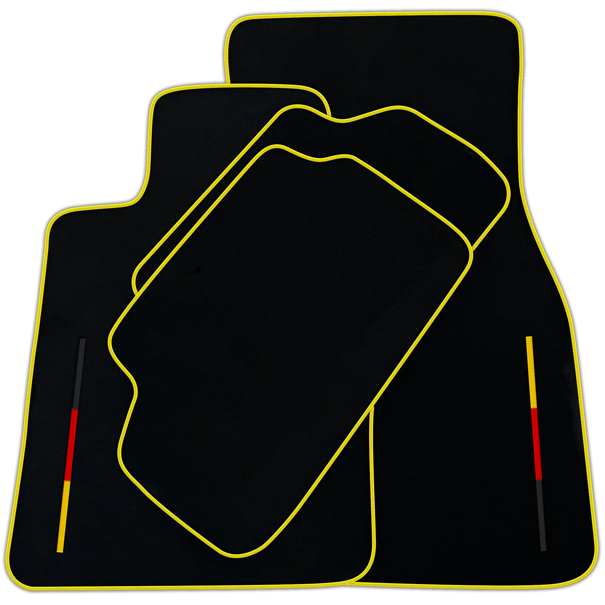 Black Floor Mats for BMW 1 Series E81 3-door Hatchback (2006-2011) German Edition | Various Trim Colors
