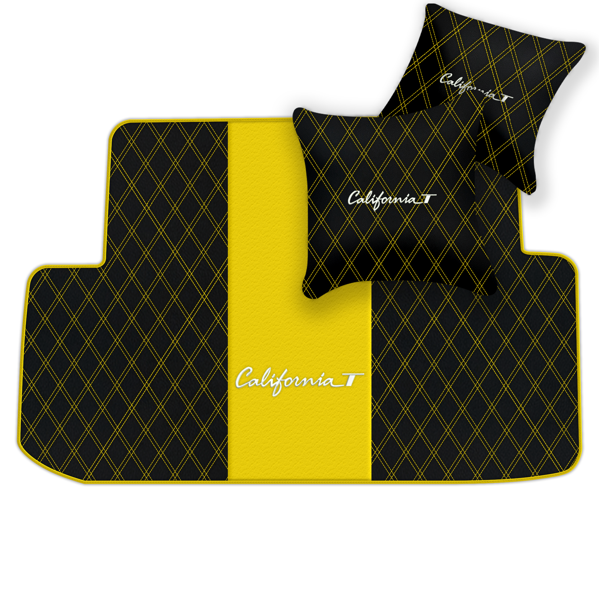 Tapis de voiture personnalisables au motif Divario pour Ferrari California T 2015-2018 - AutoWin