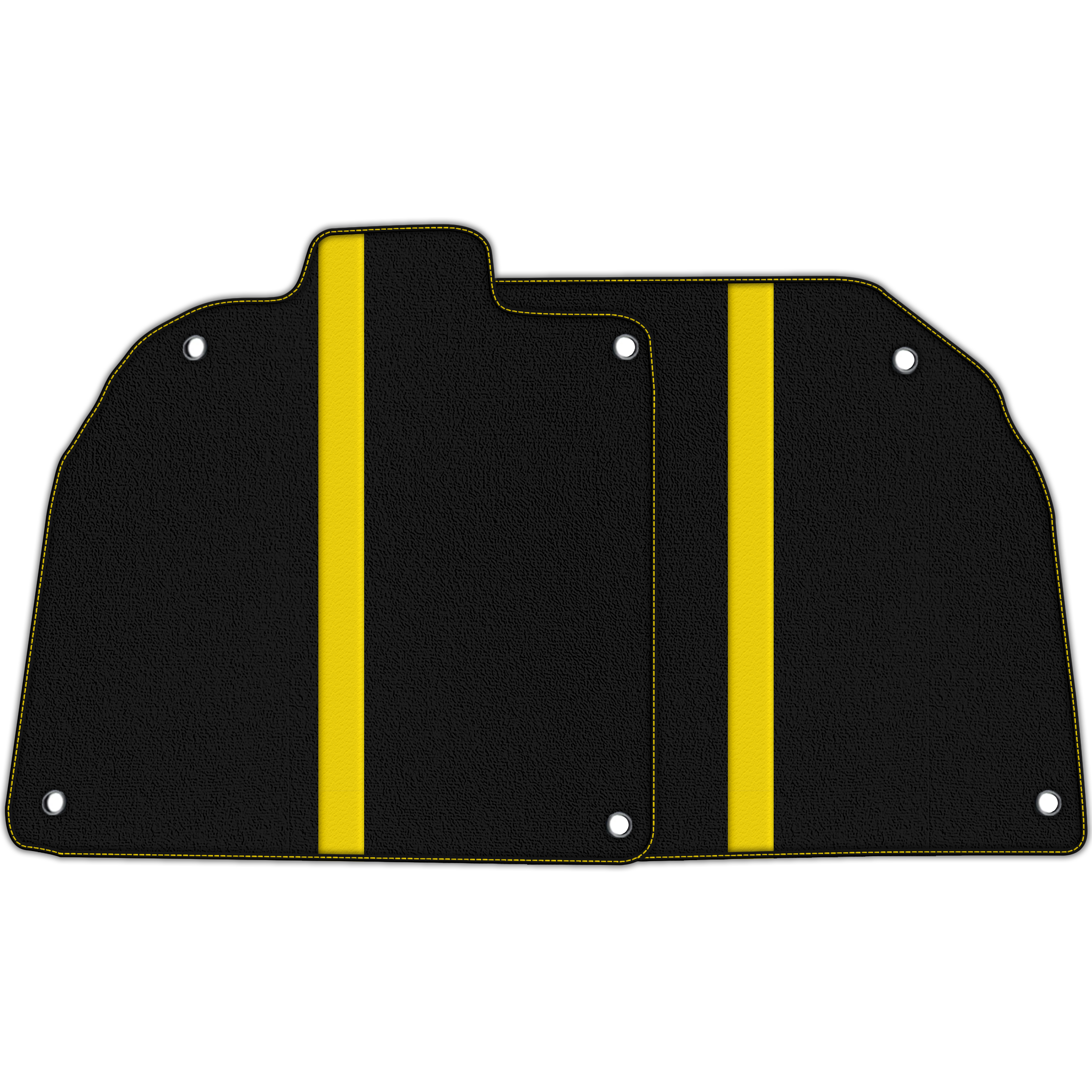 Black Floor Mats with Leather Line for Lamborghini Aventador SV - Various Colors