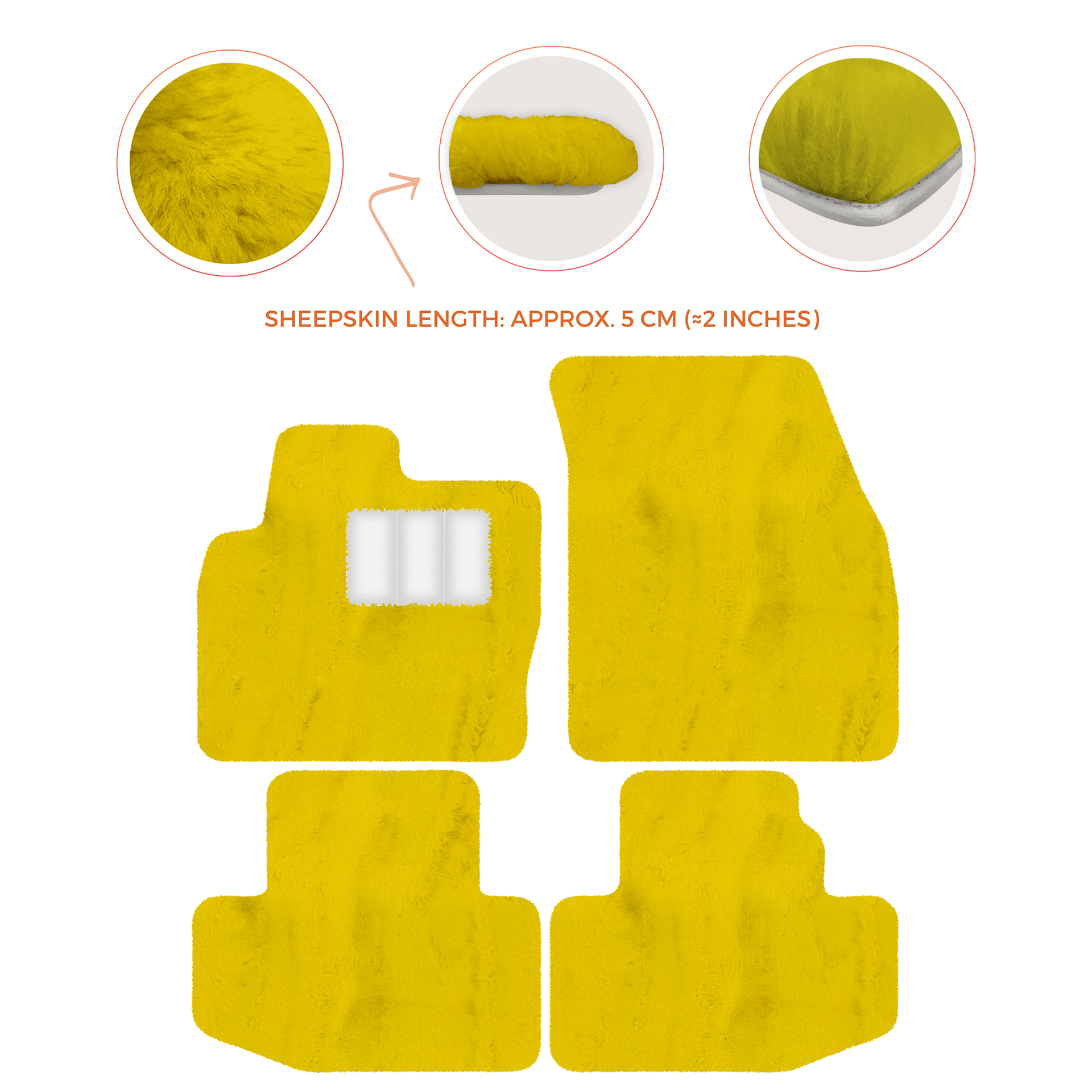 Luxury Sheepskin Floor Mats for Range Rover Sport L460 (2022-2024)