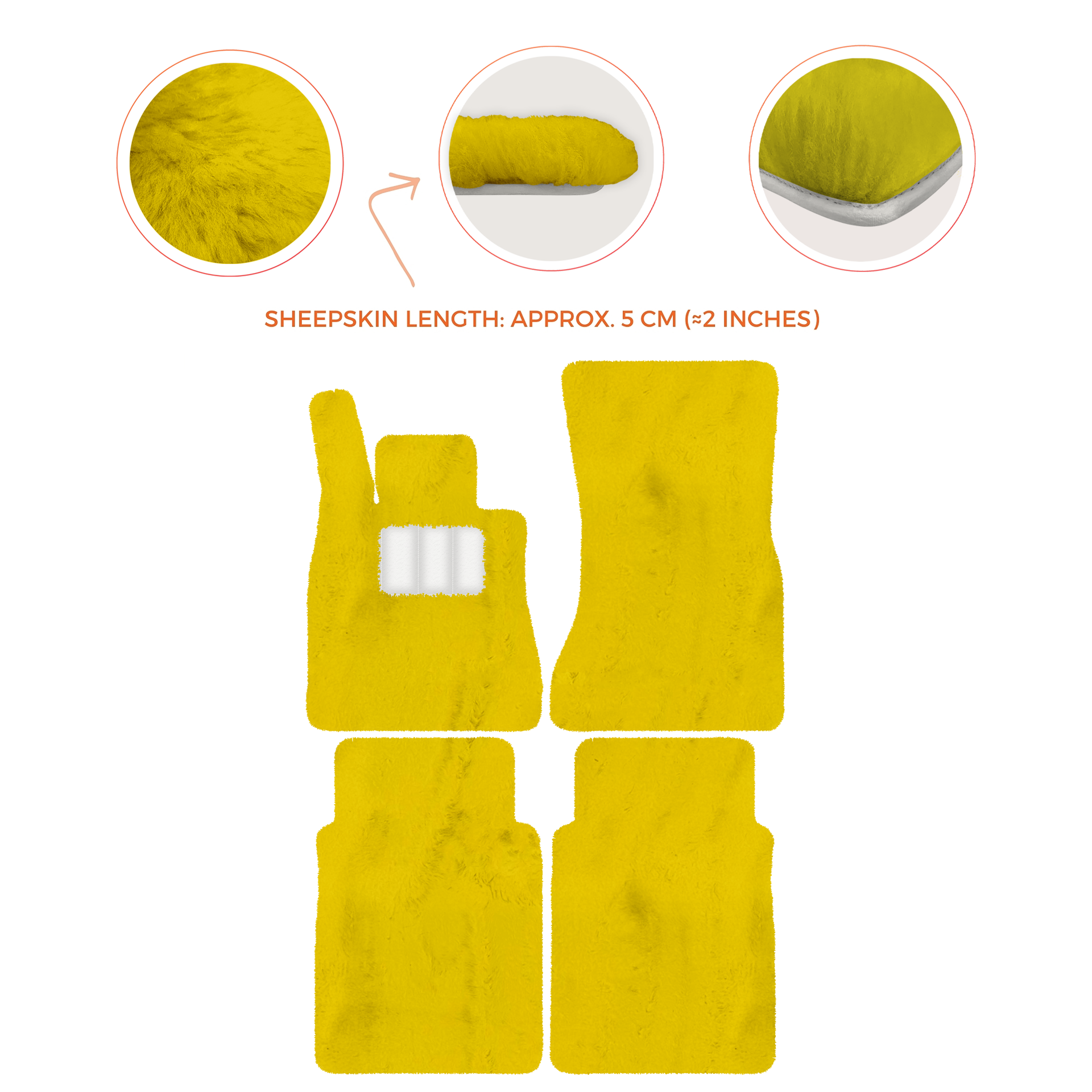 Luxury Sheepskin Floor Mats for Mercedes-Benz G-Class W463 (2018-2023)