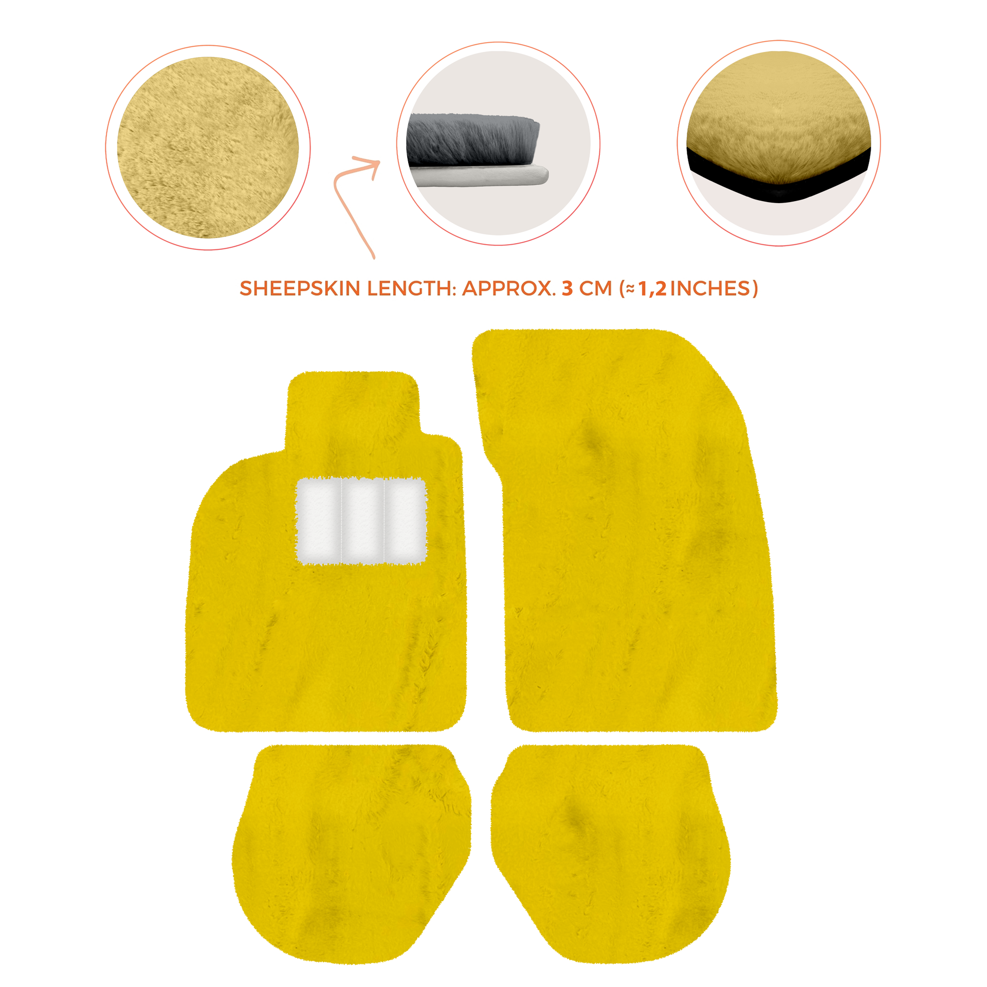 Customizable Leather Floor Mats with Interlaced Hex Pattern for Porsche 911 - 993 (1994-1998) - AutoWin