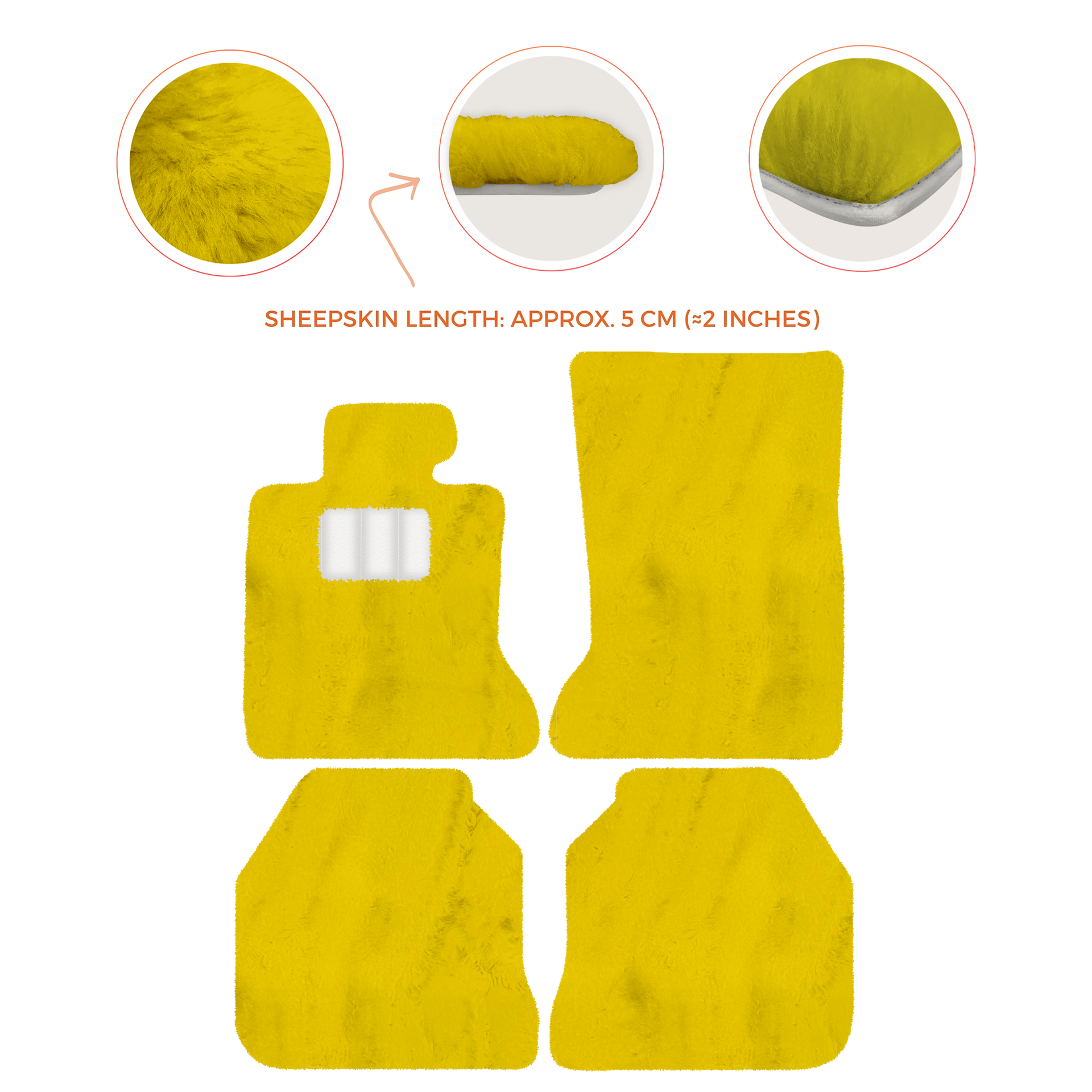 Luxury Sheepskin Floor Mats for Rolls-Royce Ghost RR2 (2010-2014)