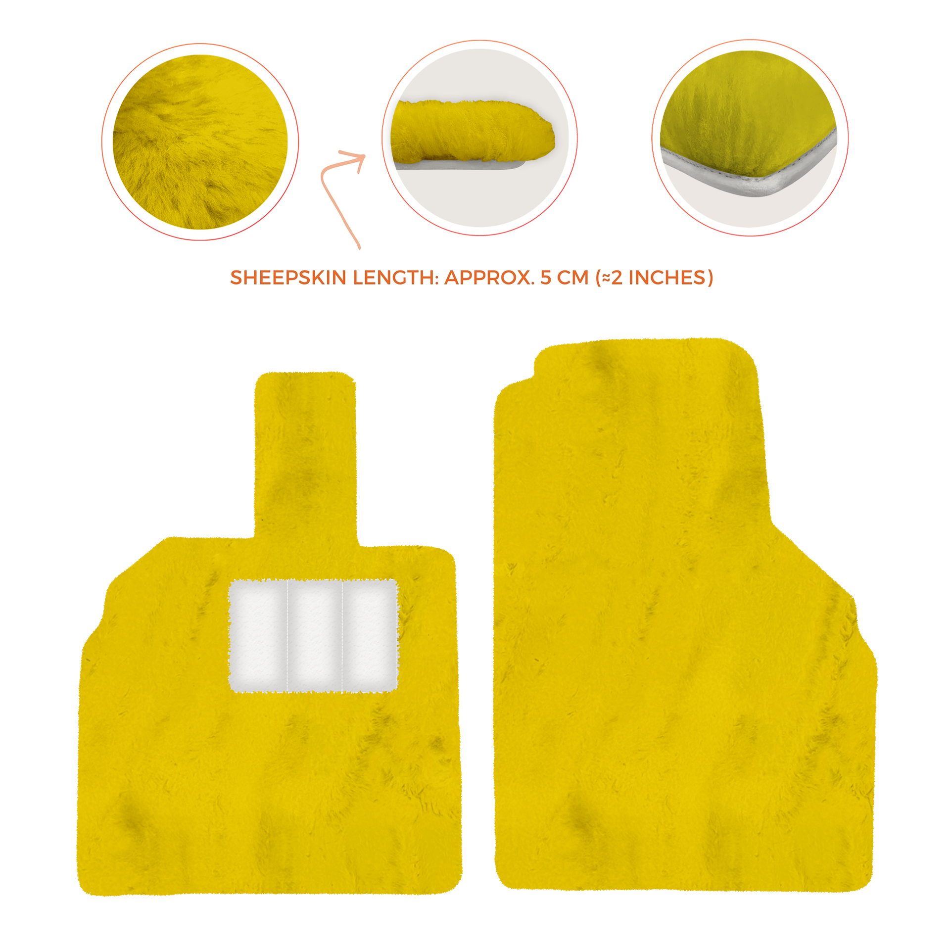 Luxury Sheepskin Floor Mats for Lamborghini Urus (2018-2026)