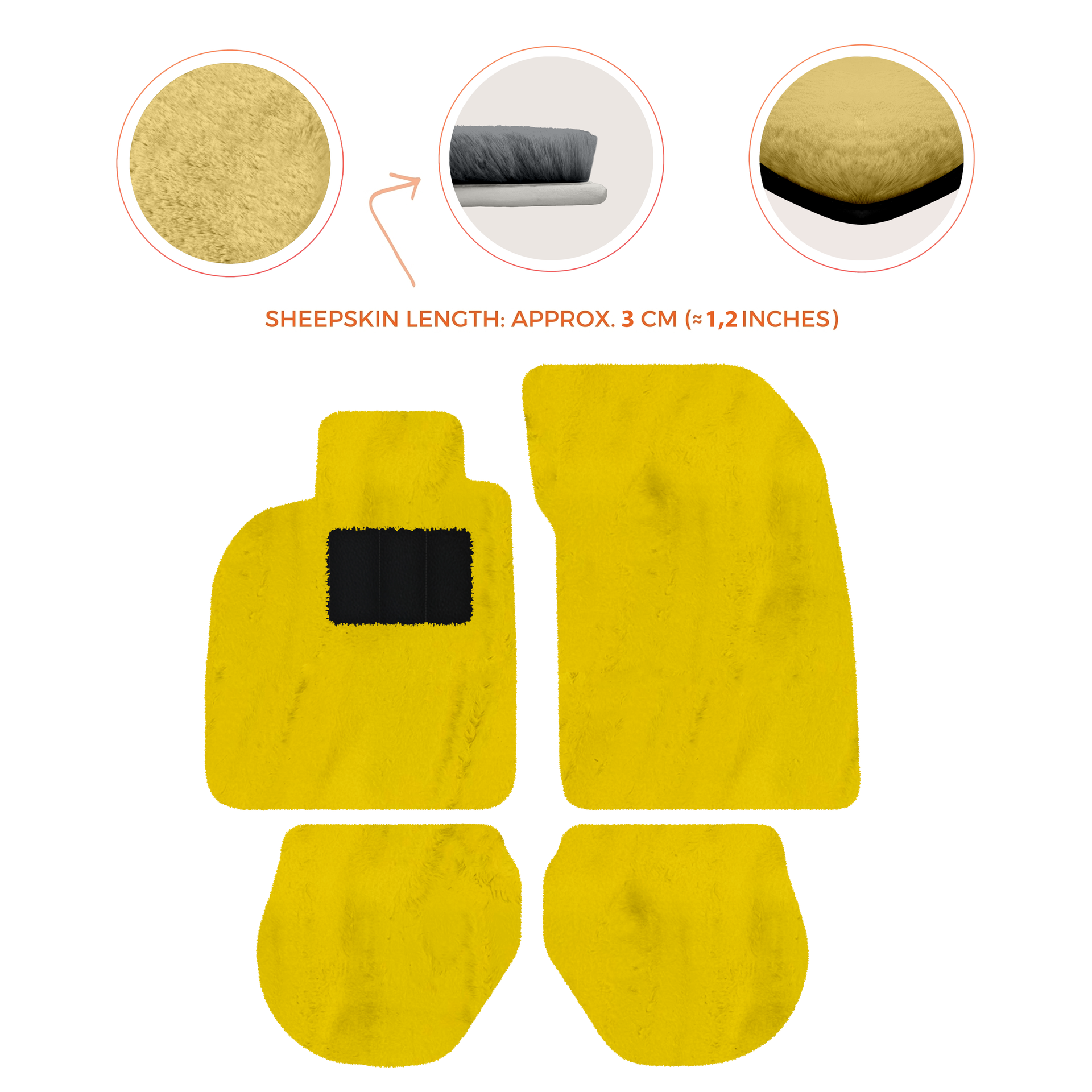 Customizable Leather Floor Mats with Interlaced Hex Pattern for Porsche 911 - 993 (1994-1998) - AutoWin