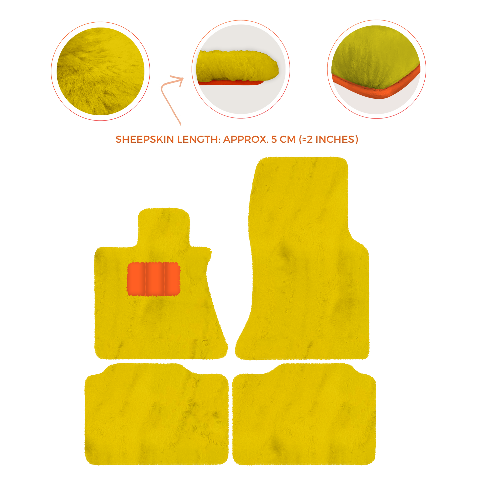 Premium Sheepskin Floor Mats for Rolls-Royce Phantom Sedan (2003-2016)