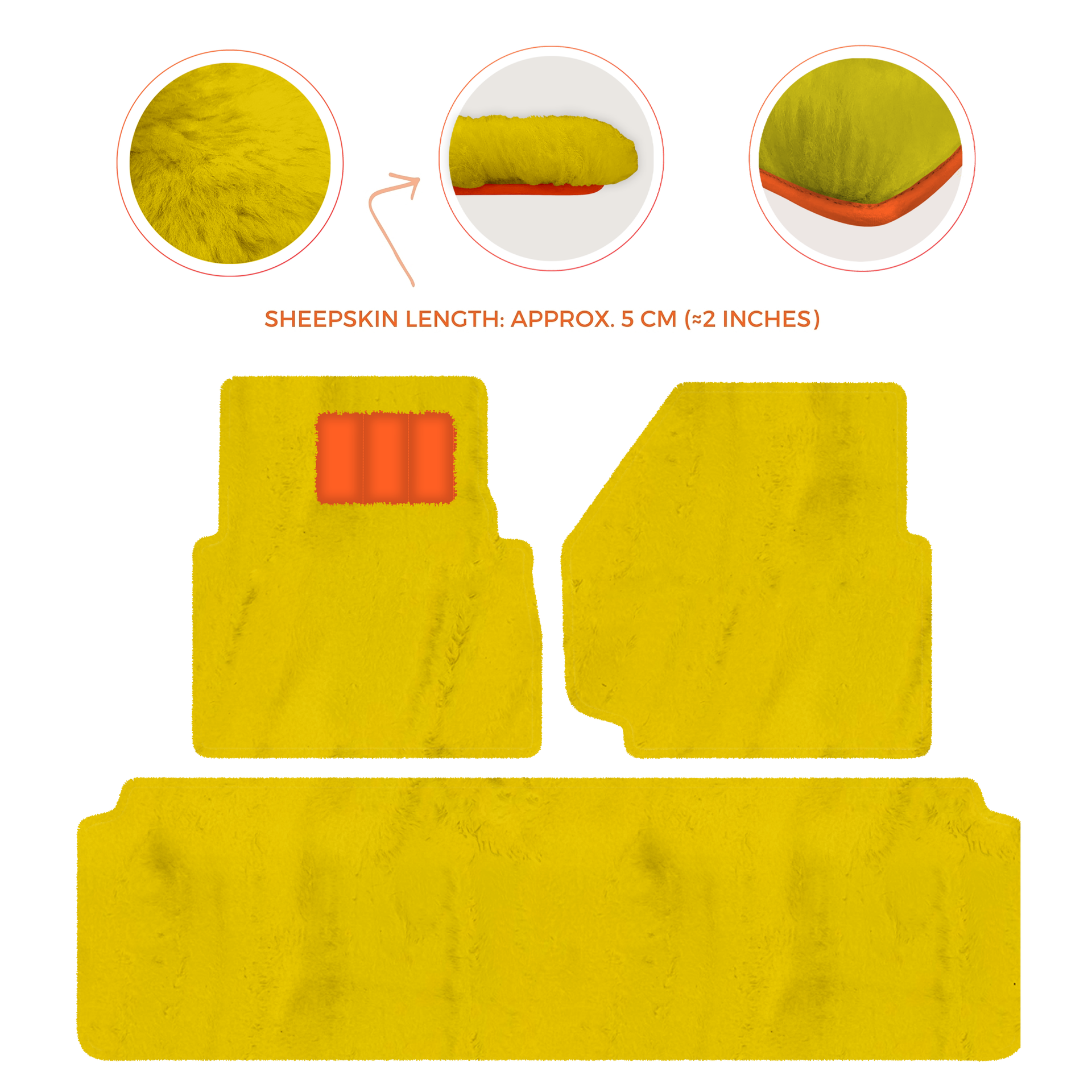 Luxurious Premium Sheepskin Floor Mats for Range Rover (2012-2022)