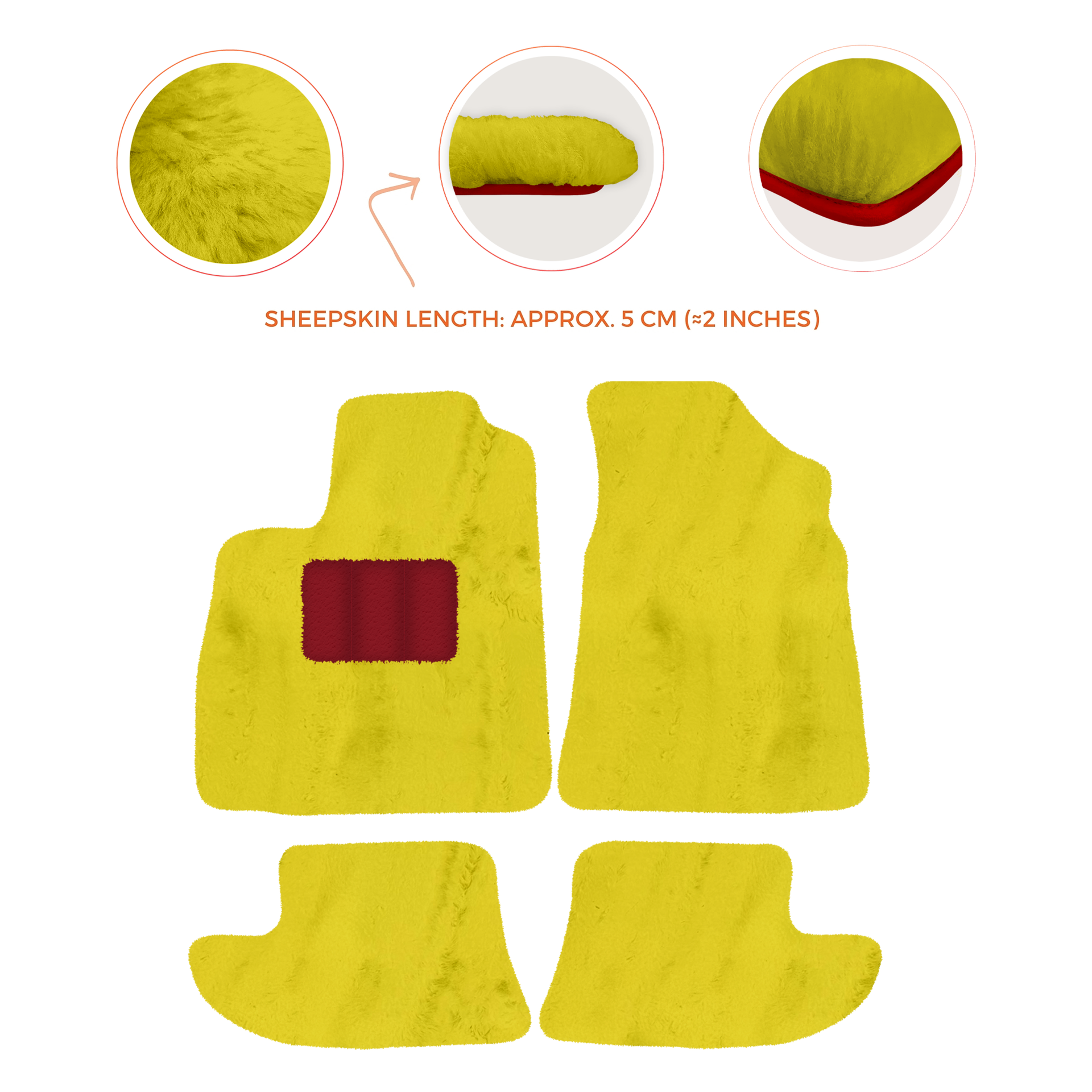 Premium Sheepskin Floor Mats for Bentley Continental GT (2011-2018)