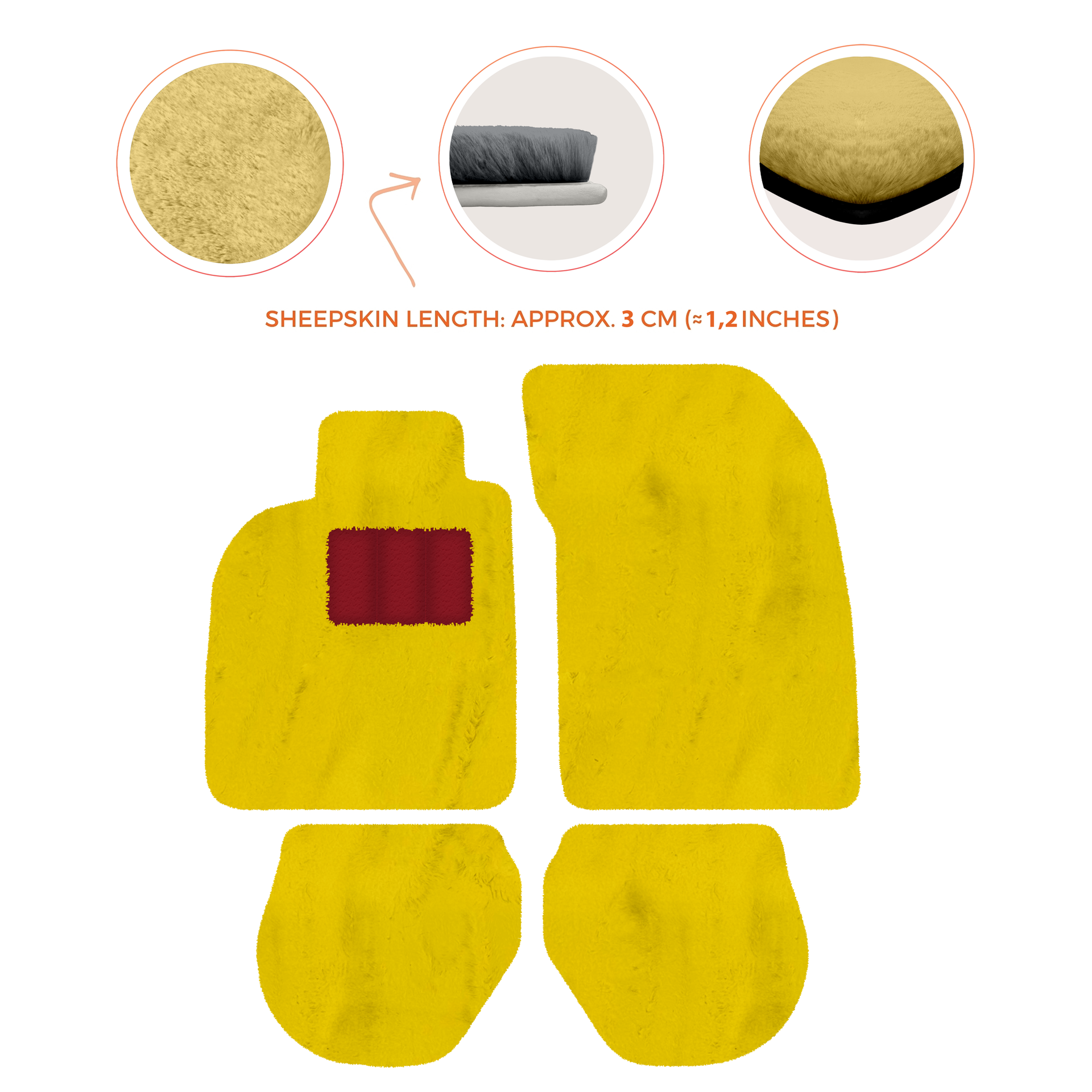 Customizable Leather Floor Mats with Interlaced Hex Pattern for Porsche 911 - 993 (1994-1998) - AutoWin