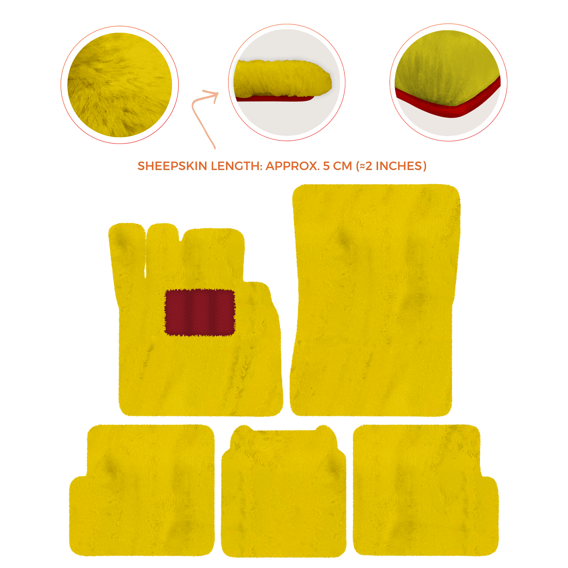 Premium Sheepskin Floor Mats for Ferrari 296 GTS (2022-2025)