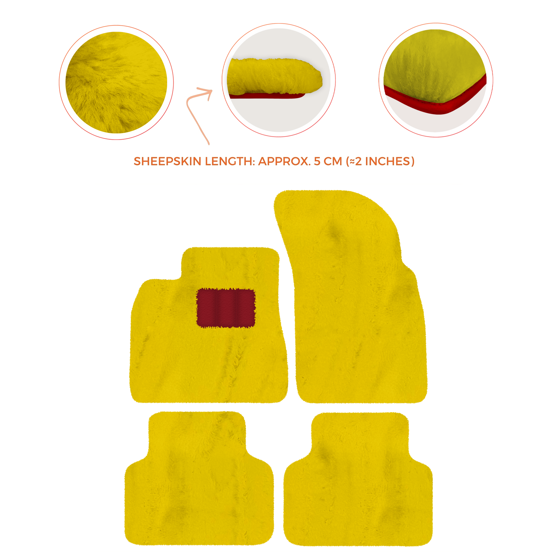 Premium Luxury Sheepskin Floor Mats for Bentley Bentayga 2015-2023