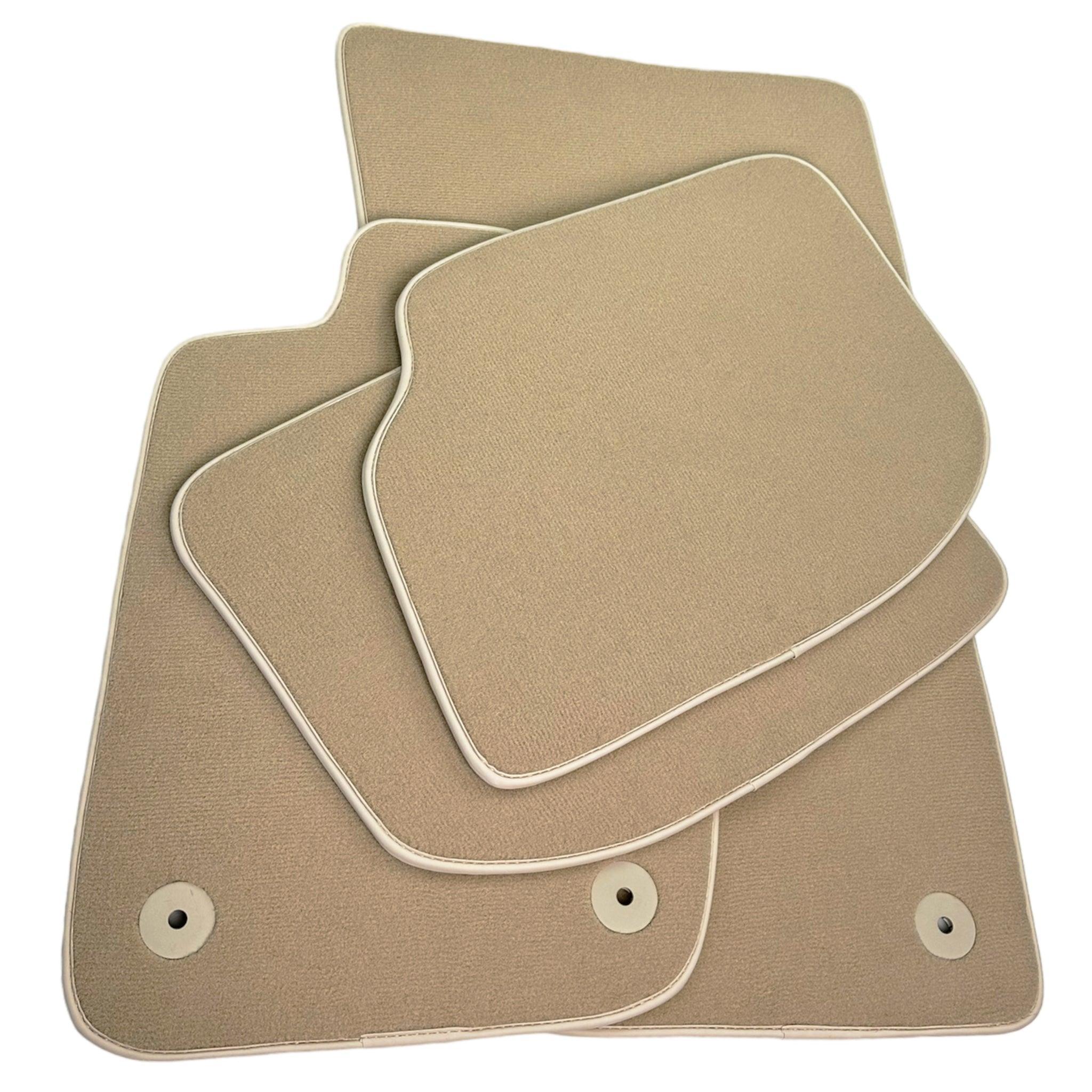 Beige Floor Mats For Bentley Continental GT (2018–2023) - AutoWin