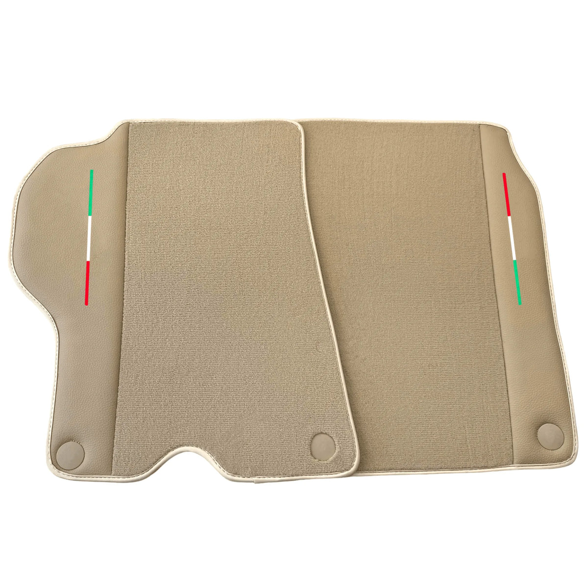 Beige Floor Mats for Ferrari California (2008-2014) with Beige Leather - AutoWin