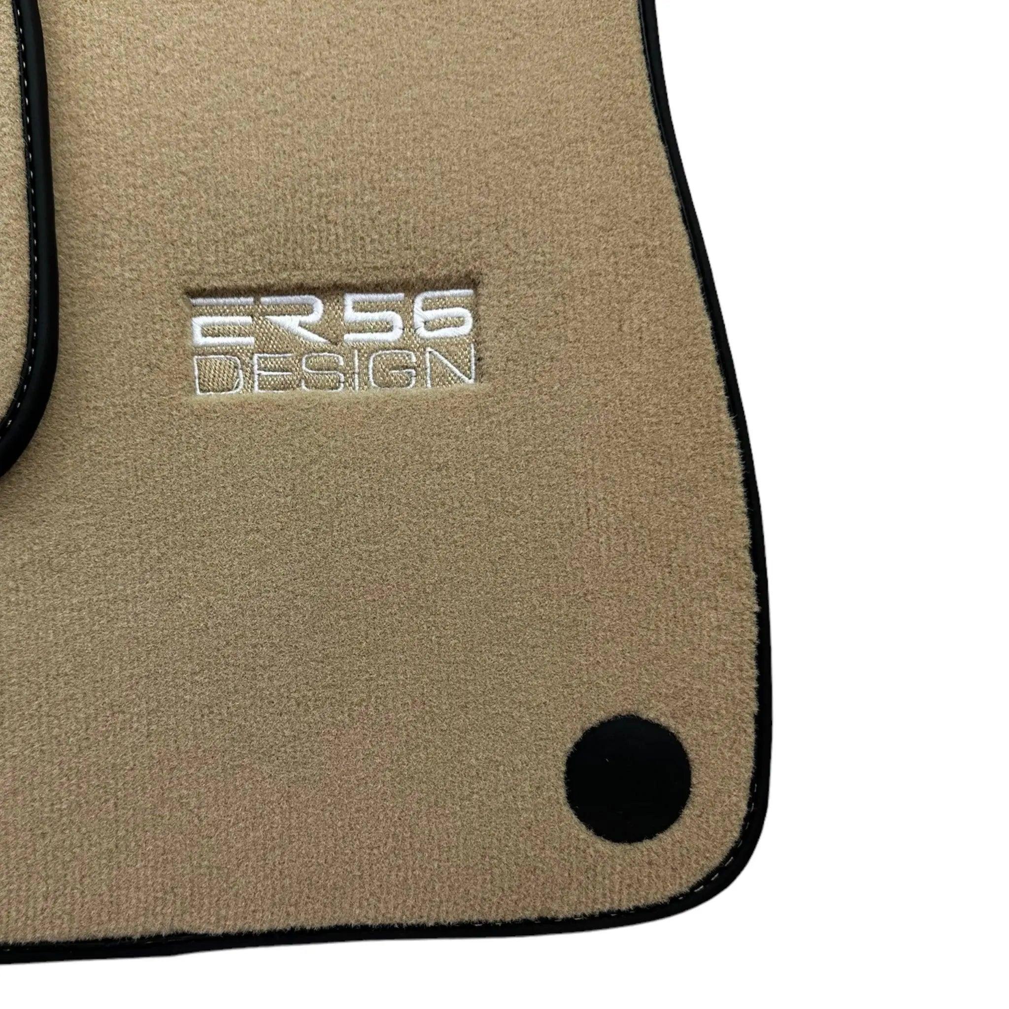 Beige Floor Mats For Mercedes-Benz SLC R172 (2016-2023) - AutoWin