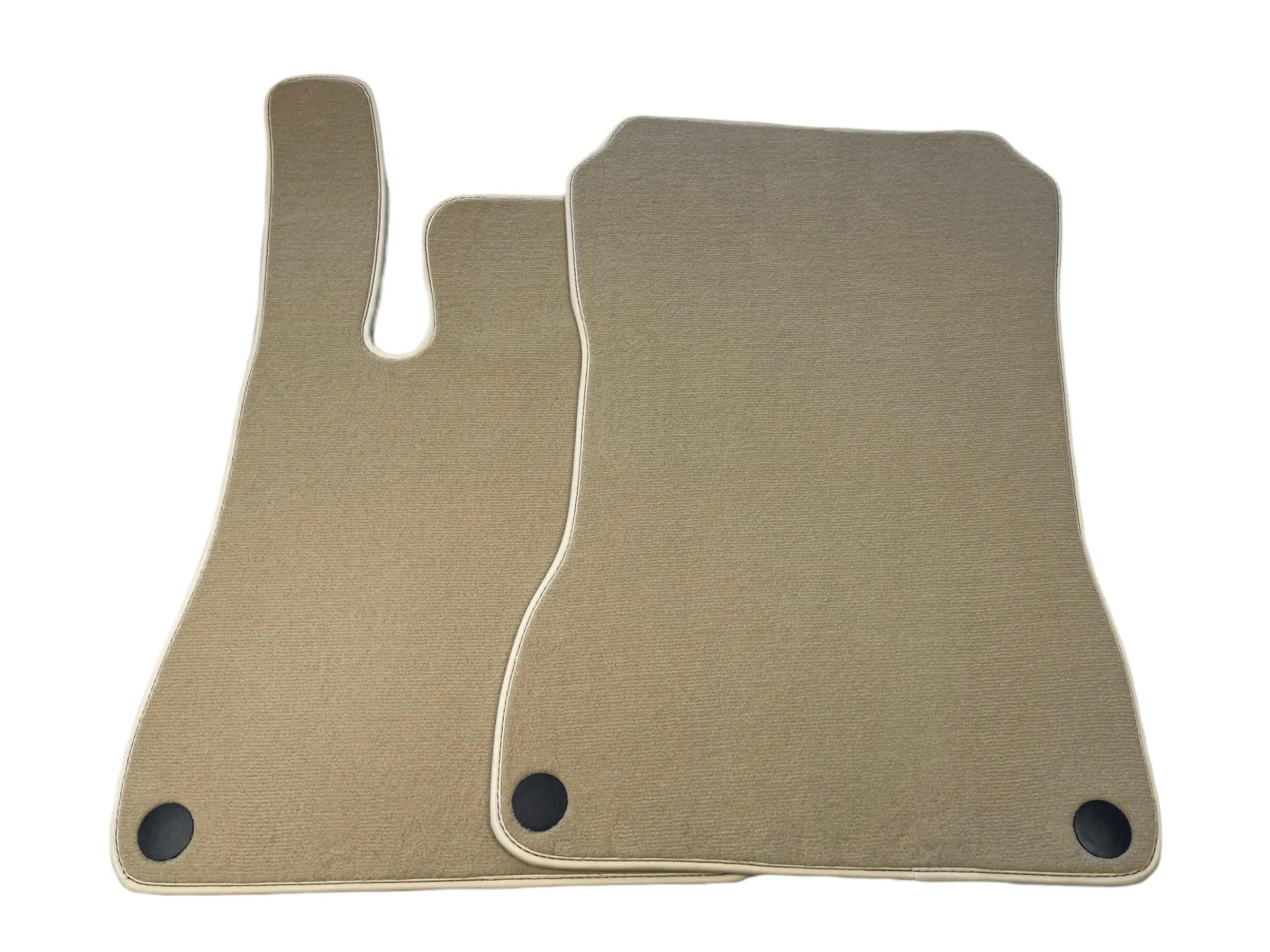 Beige Floor Mats For Mercedes-Benz SLC R172 (2016-2023) - AutoWin