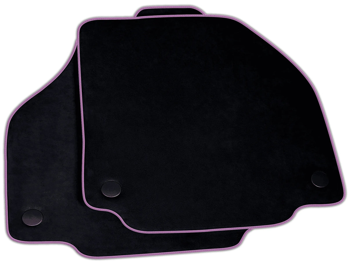 Black Alcantara Floor Mats for Ferrari 458 Italia (2009-2015) | Various Trim Colors