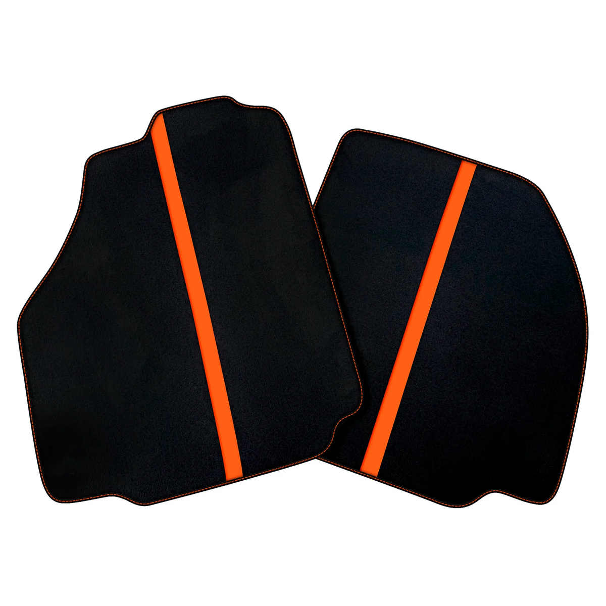 Black Car Floor Mats with Leather Line for Ferrari 458 Italia (2009-2015) | Various Colors