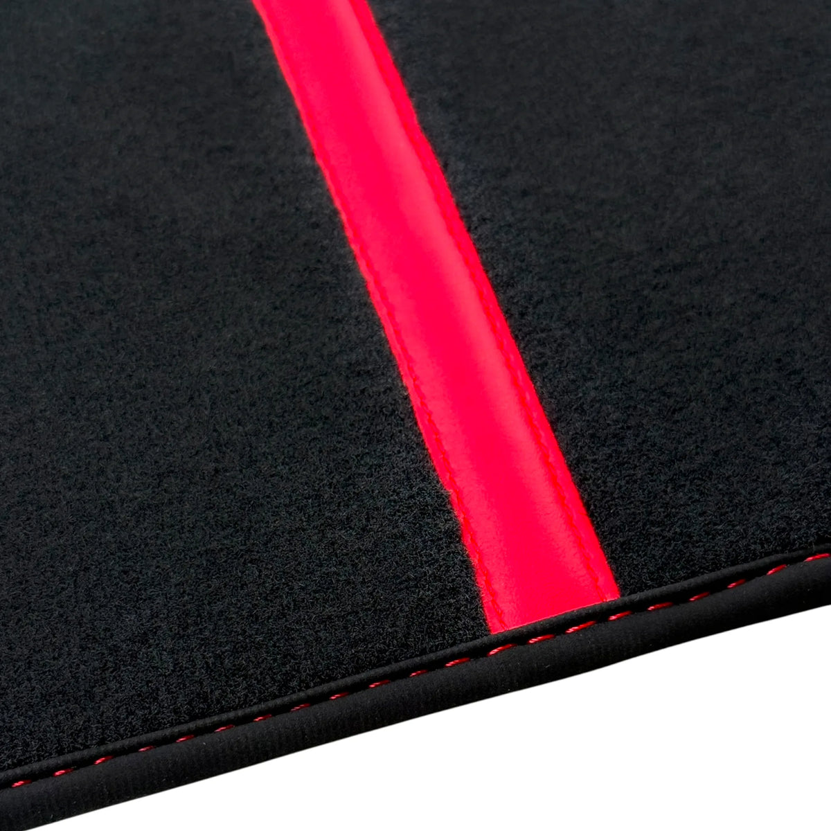 Black Car Floor Mats with Leather Line for Ferrari 458 Italia (2009-2015) | Various Colors