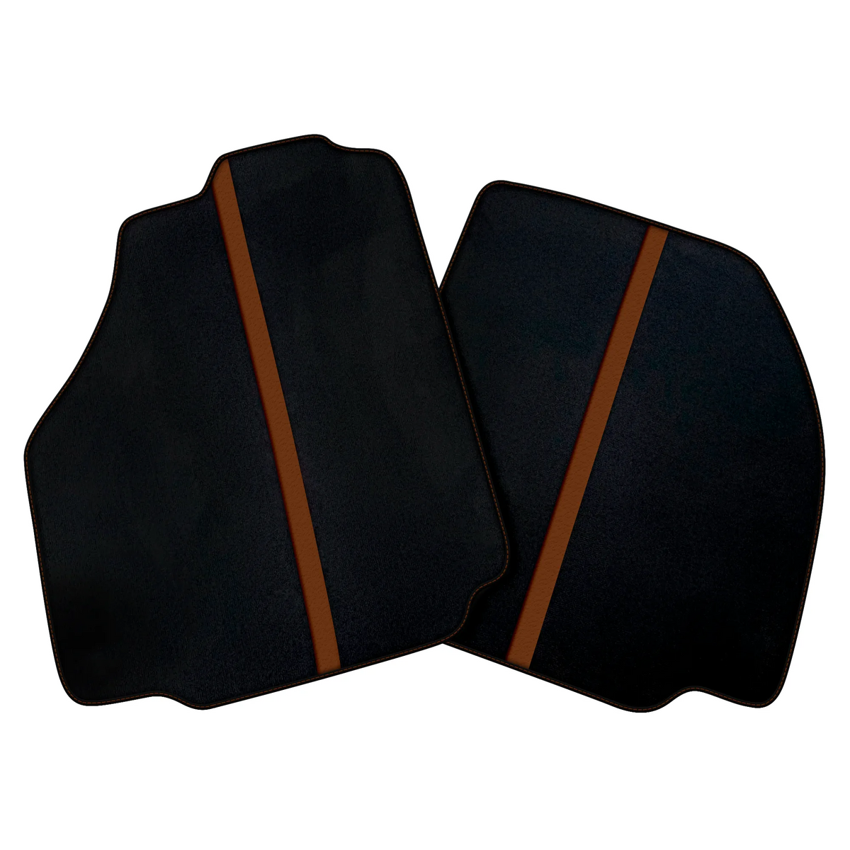 Black Car Floor Mats with Leather Line for Ferrari 458 Italia (2009-2015) | Various Colors