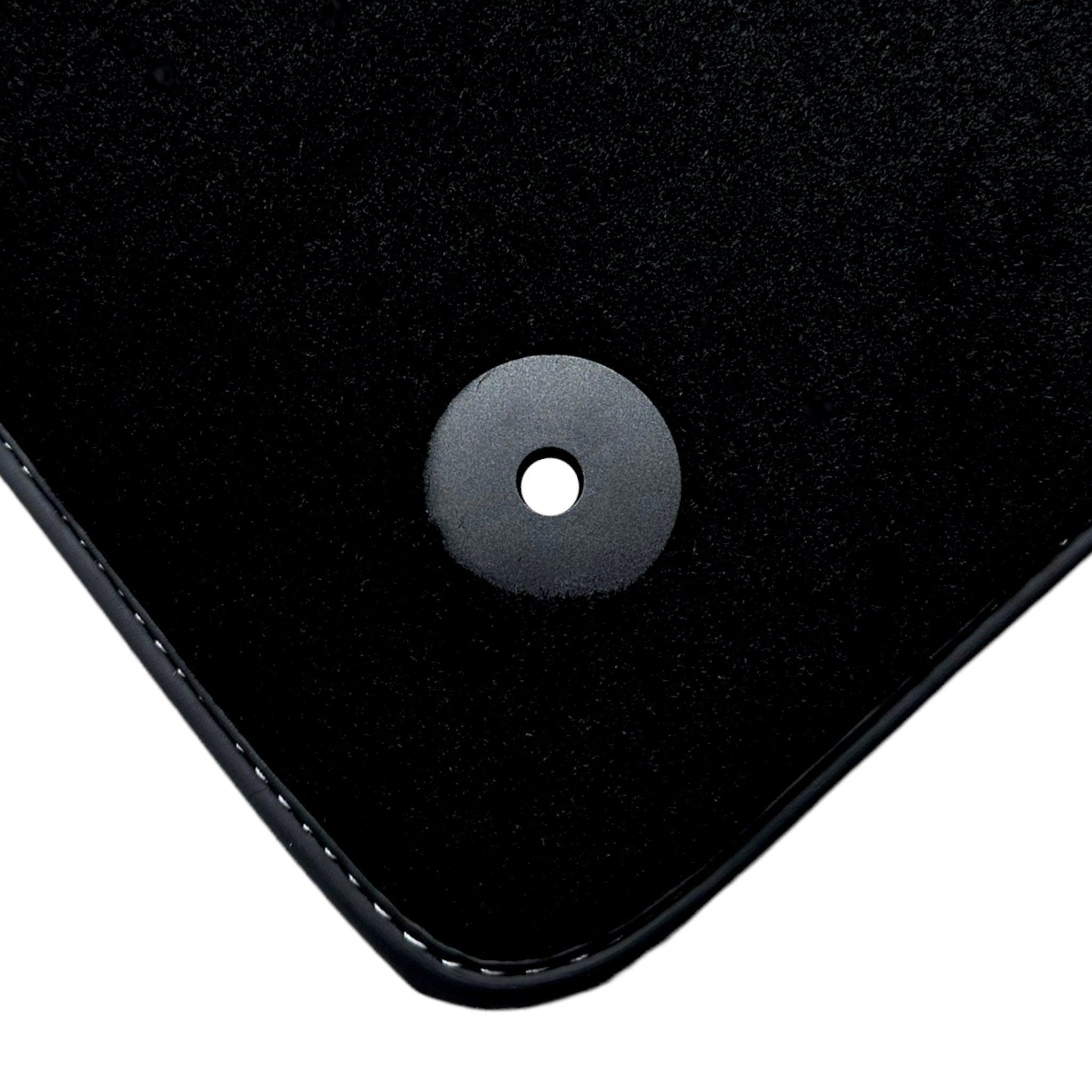 Black Floor Mats for Audi TT MK3 Coupe (2014-2019) with Leather - AutoWin