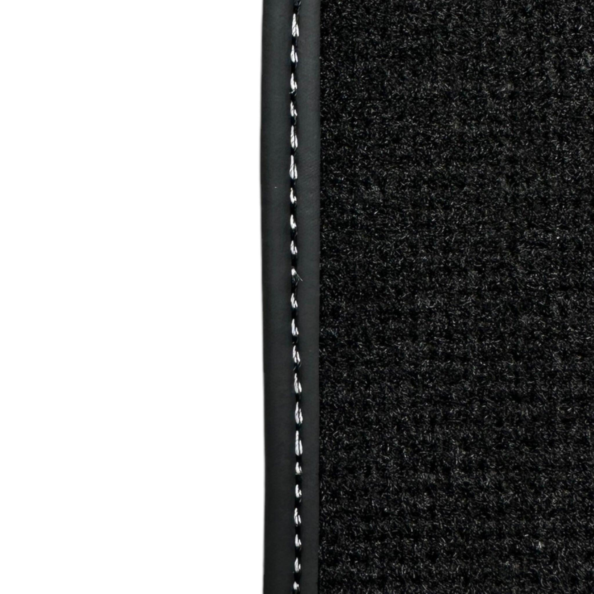 Black Floor Mats for Audi TT MK3 Coupe (2014-2019) with Leather - AutoWin