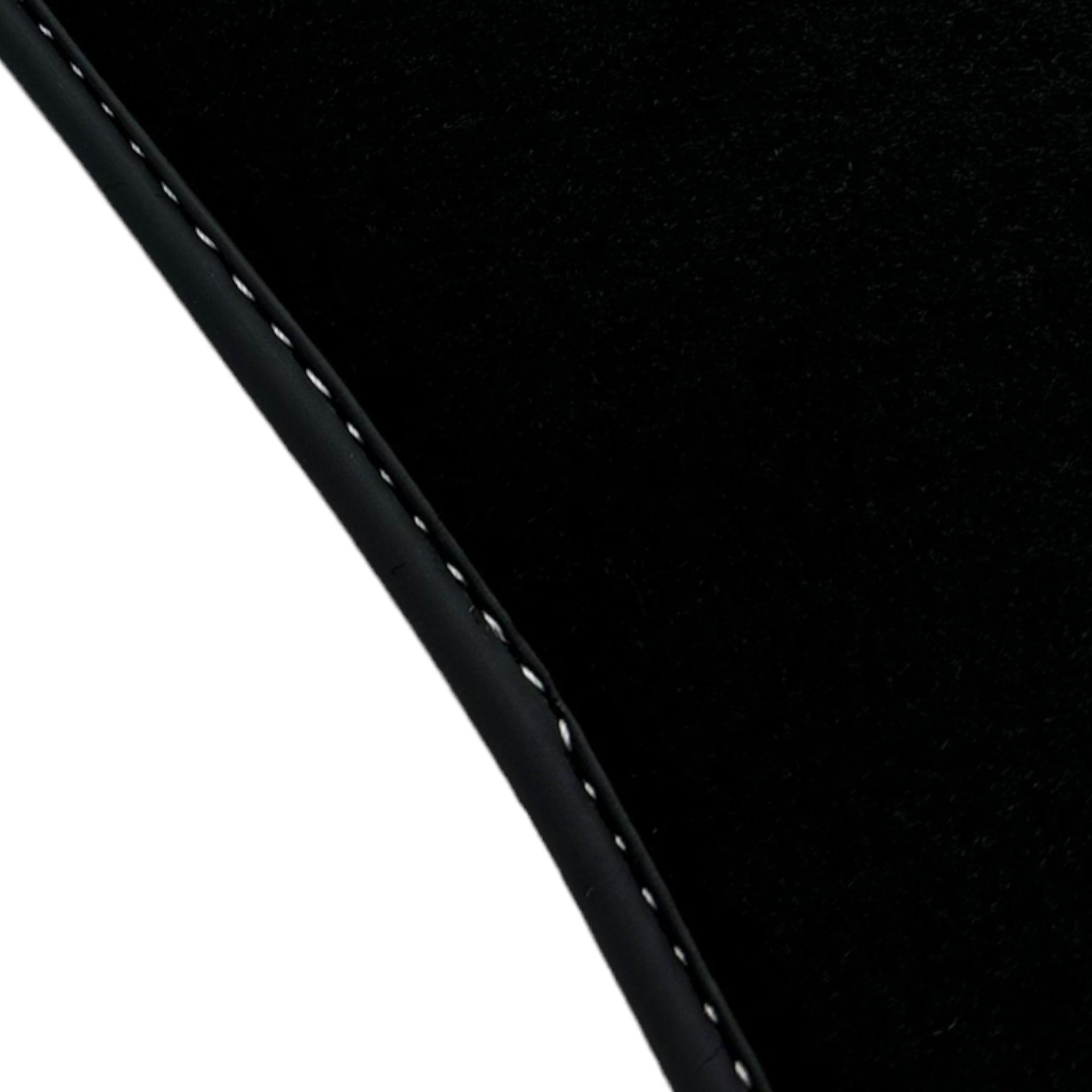 Black Floor Mats for Audi TT MK3 Coupe (2014-2019) with Leather - AutoWin