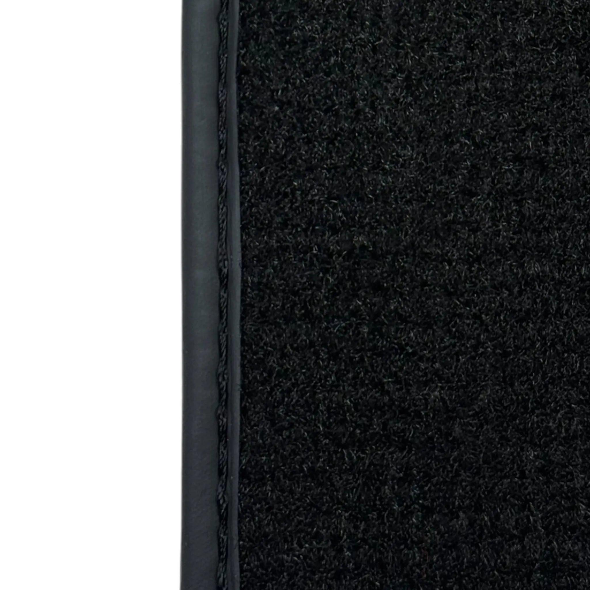 Black Floor Mats for Bentley Continental GT (2018–2023) with Leather | ER56 Design - AutoWin