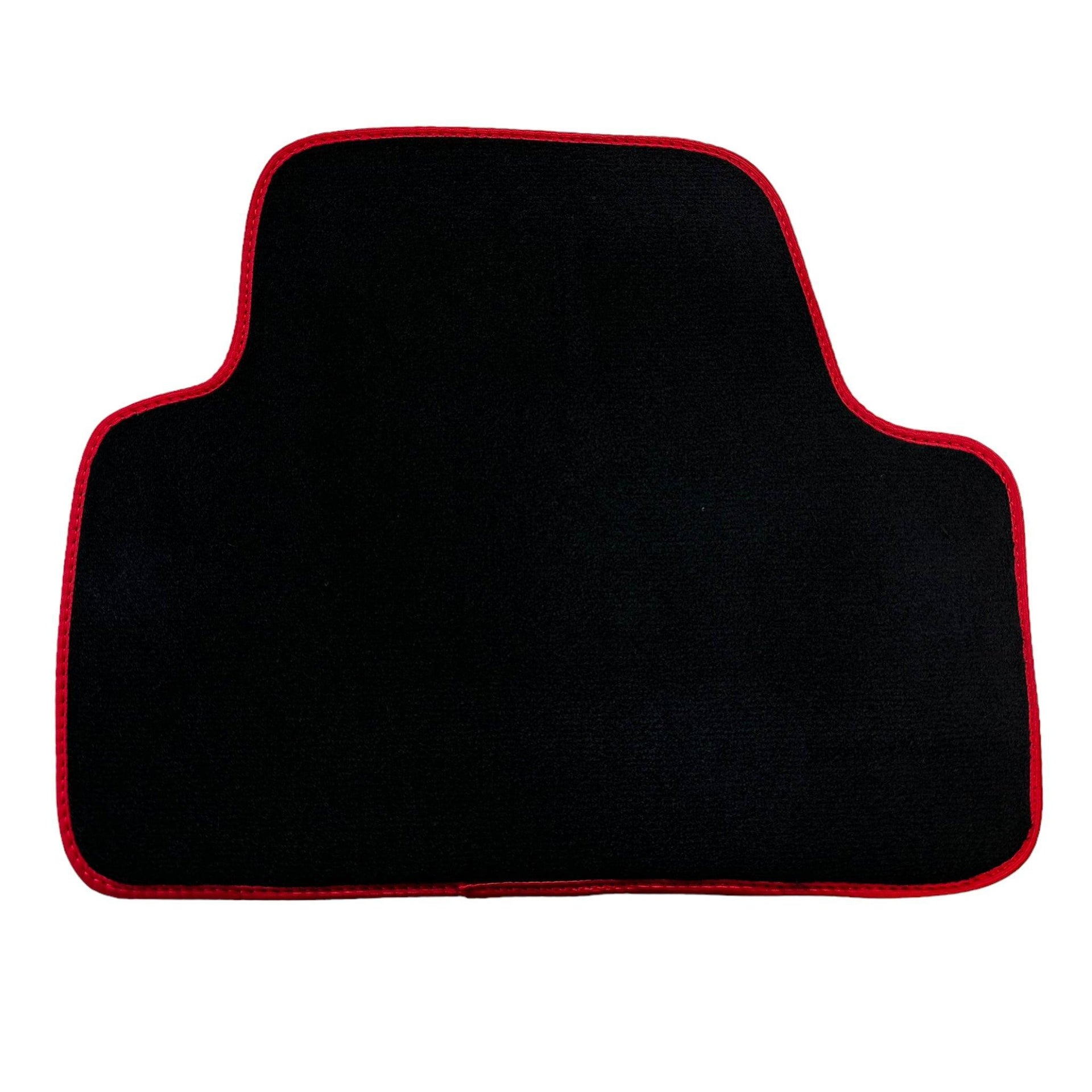 Black Floor Mats For BMW 4 Series F33 With Red Trim - AutoWin