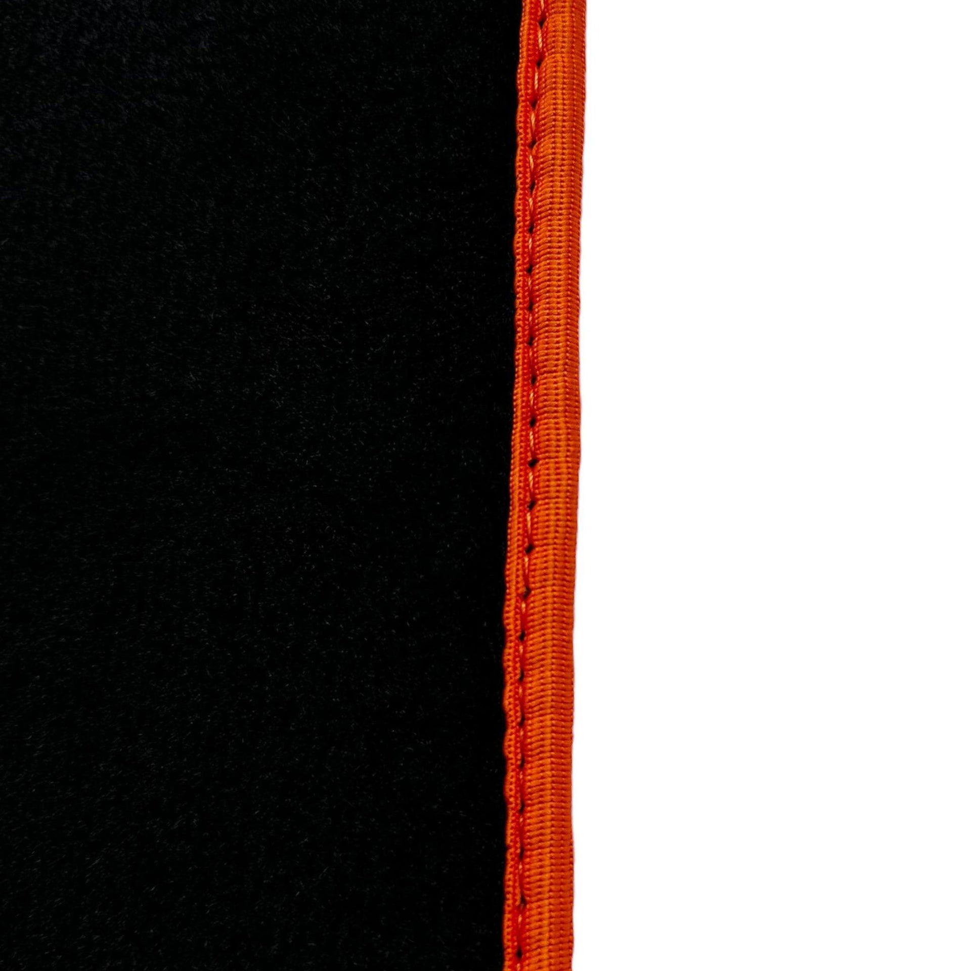 Black Floor Mats For BMW Gran Tourer F46 (2015-2022) 5 Seats | Orange Trim - AutoWin