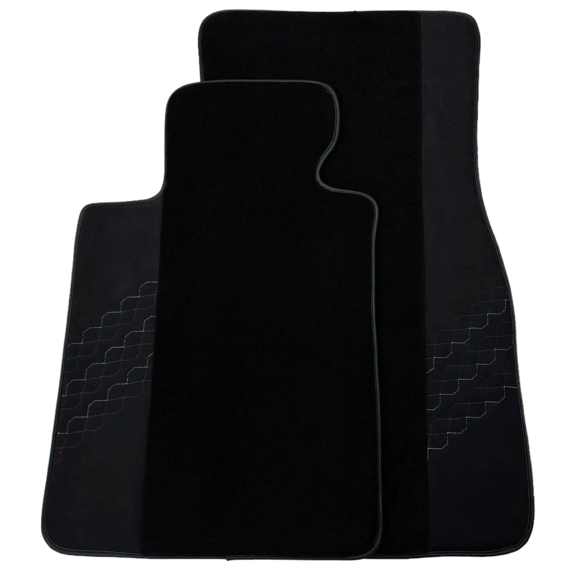 Black Floor Mats for BMW 2 Series M5 G90 (2023-2026) Sedan with Alcantara Leather - AutoWin