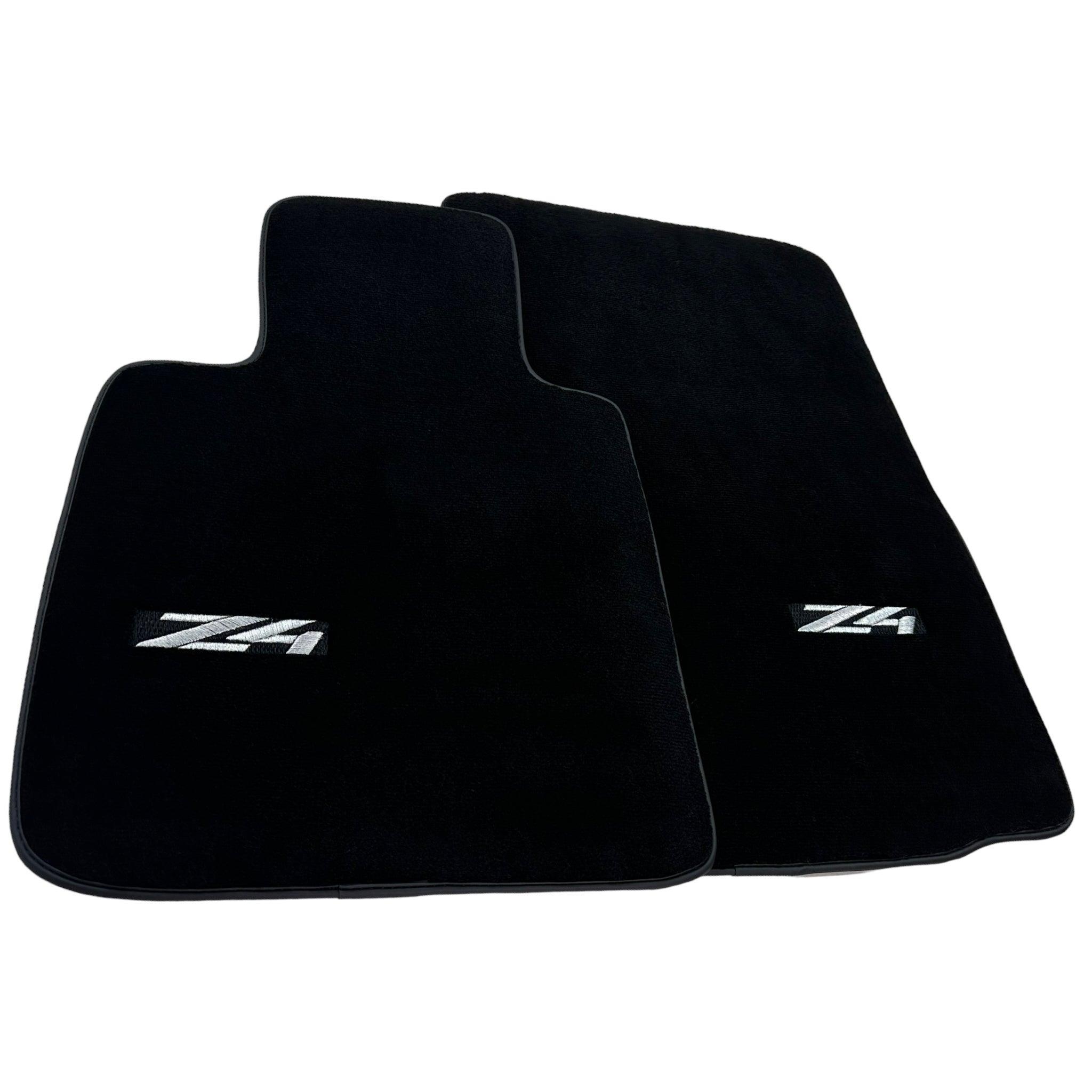 Black Floor Mats For BMW Z4 Series E85 Convertible (2003-2008) - AutoWin
