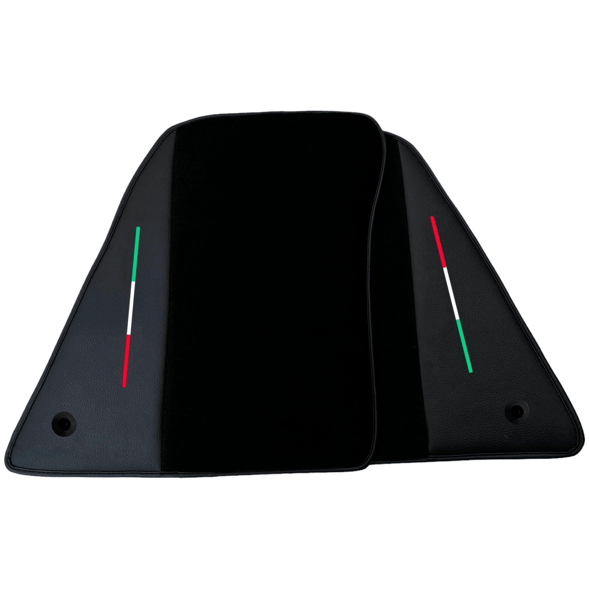 Black Floor Mats for Ferrari SF90 Stradale (2019-2024) with Leather - AutoWin