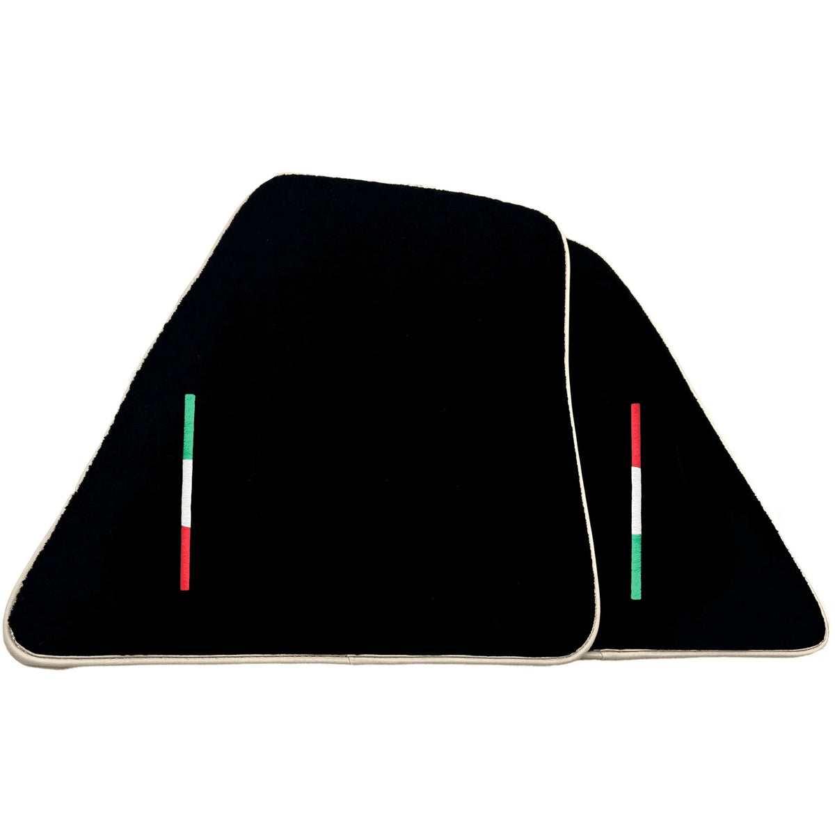 Black Floor Mats for Ferrari 296 GTB (2022-2027) with Beige Trim