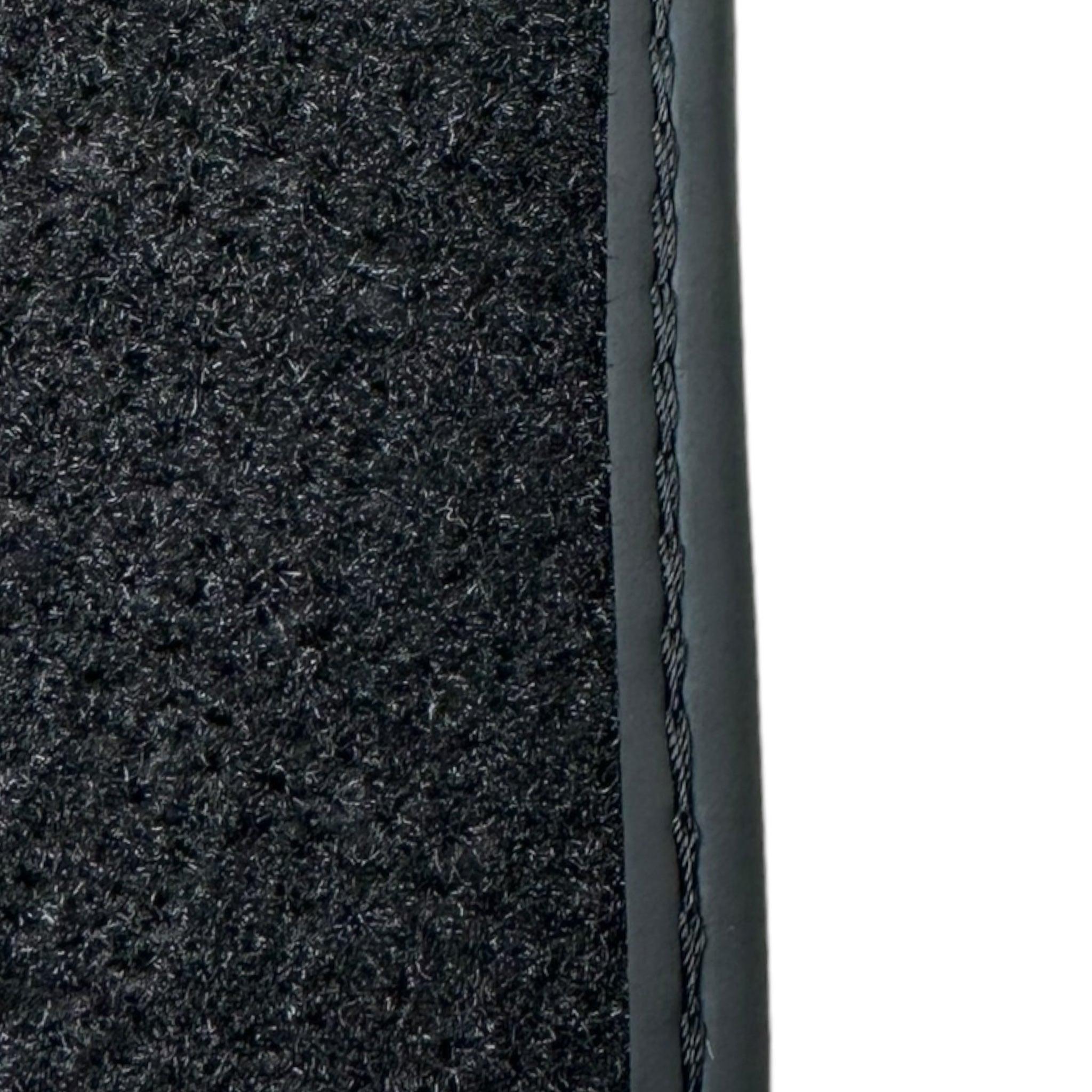 Black Floor Mats for Ferrari 296 GTS (2022-2024) with Leather - AutoWin