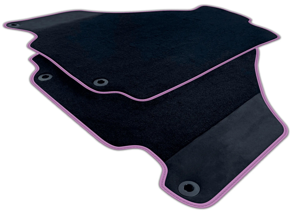 Black Floor Mats for Ferrari 360 (1999-2005) with Alcantara Leather | Various Trim Colors